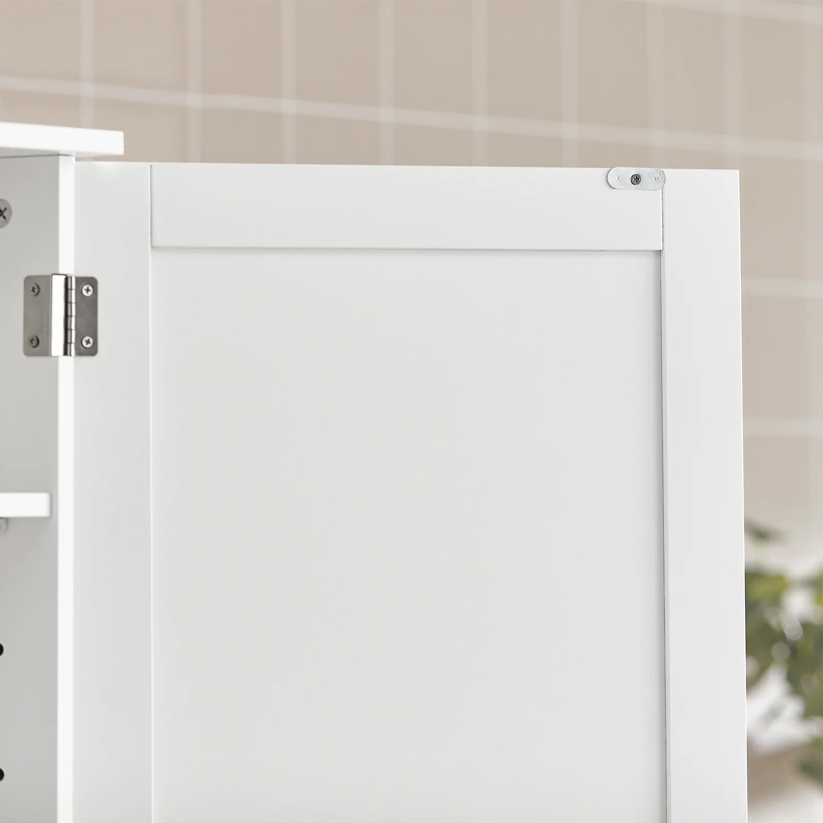 Preventa-SoBuy BZR19-W Armario de Pared con 2 estantes Blanco - Image 8