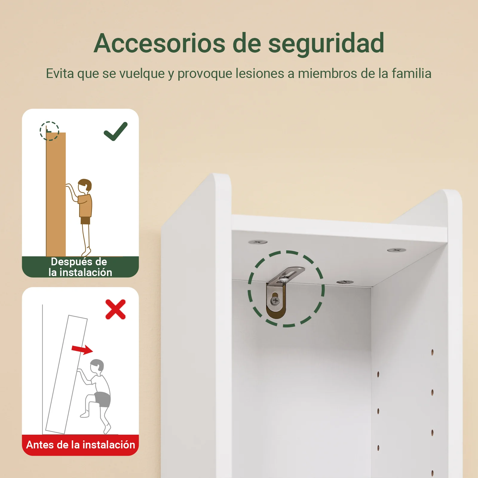 SoBuy BZR34-K-W Mueble columna de Baño Armario Almacenaje para Espacios Pequeños 20x20x145cm Blanco - Image 4