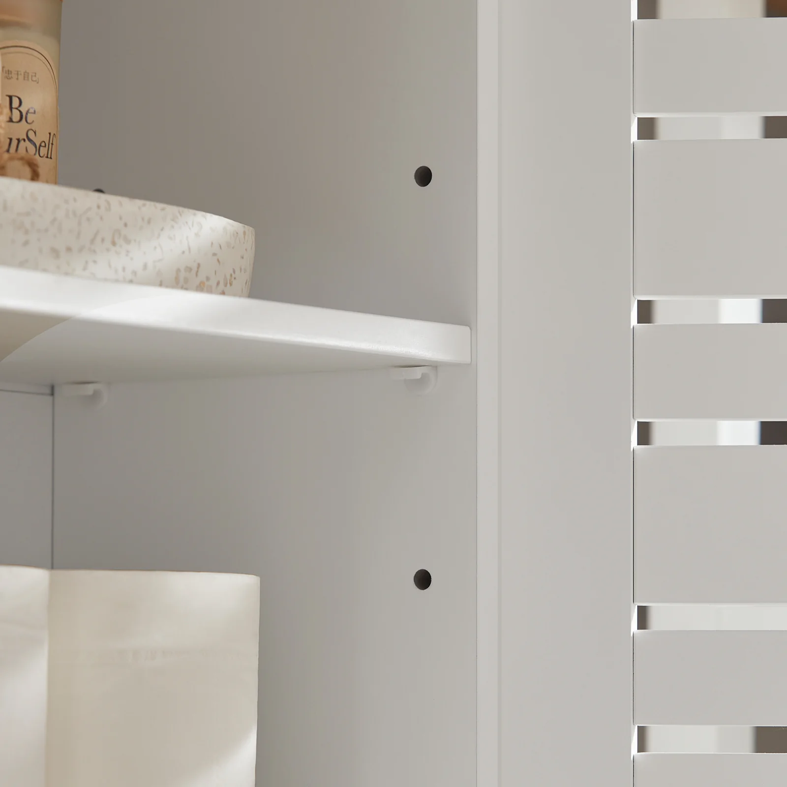 SoBuy BZR42-W Mueble de Pared con 2 Puertas Blanco - Image 6