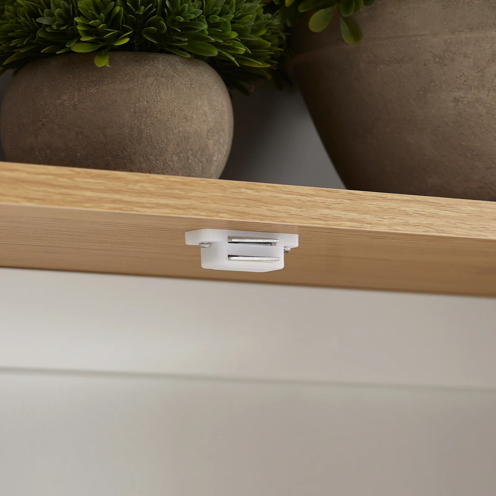 SoBuy BZR42-W Mueble de Pared con 2 Puertas Blanco - Image 9