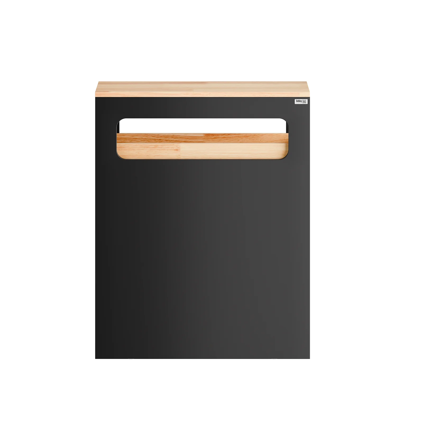Preventa-SoBuy BZR54-II-SCH Carrito de Baño Estrecho con 1 Bandeja Extraíble y 3 Cajones Negro - Image 9