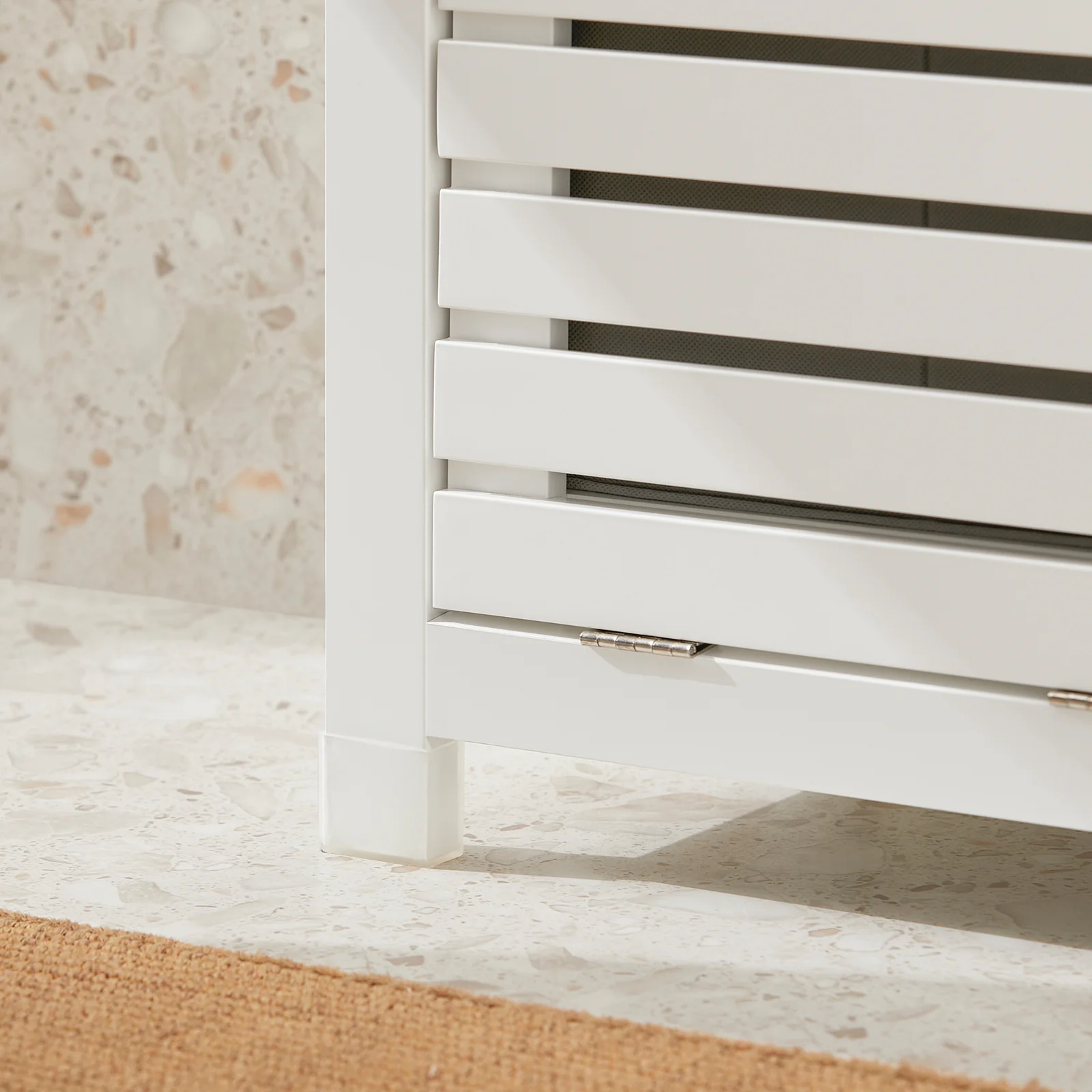 SoBuy BZR67-W Armario para baño con un cesto para Ropa Sucia - Image 8