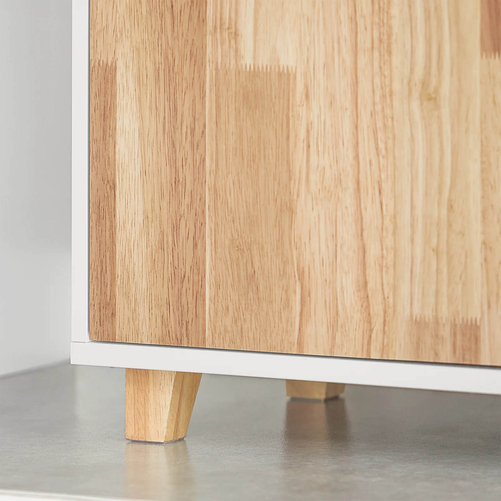 SoBuy BZR75-W Mueble para Debajo del Lavabo con 2 Estantes y 1 Puerta Blanco y Madera - Image 9