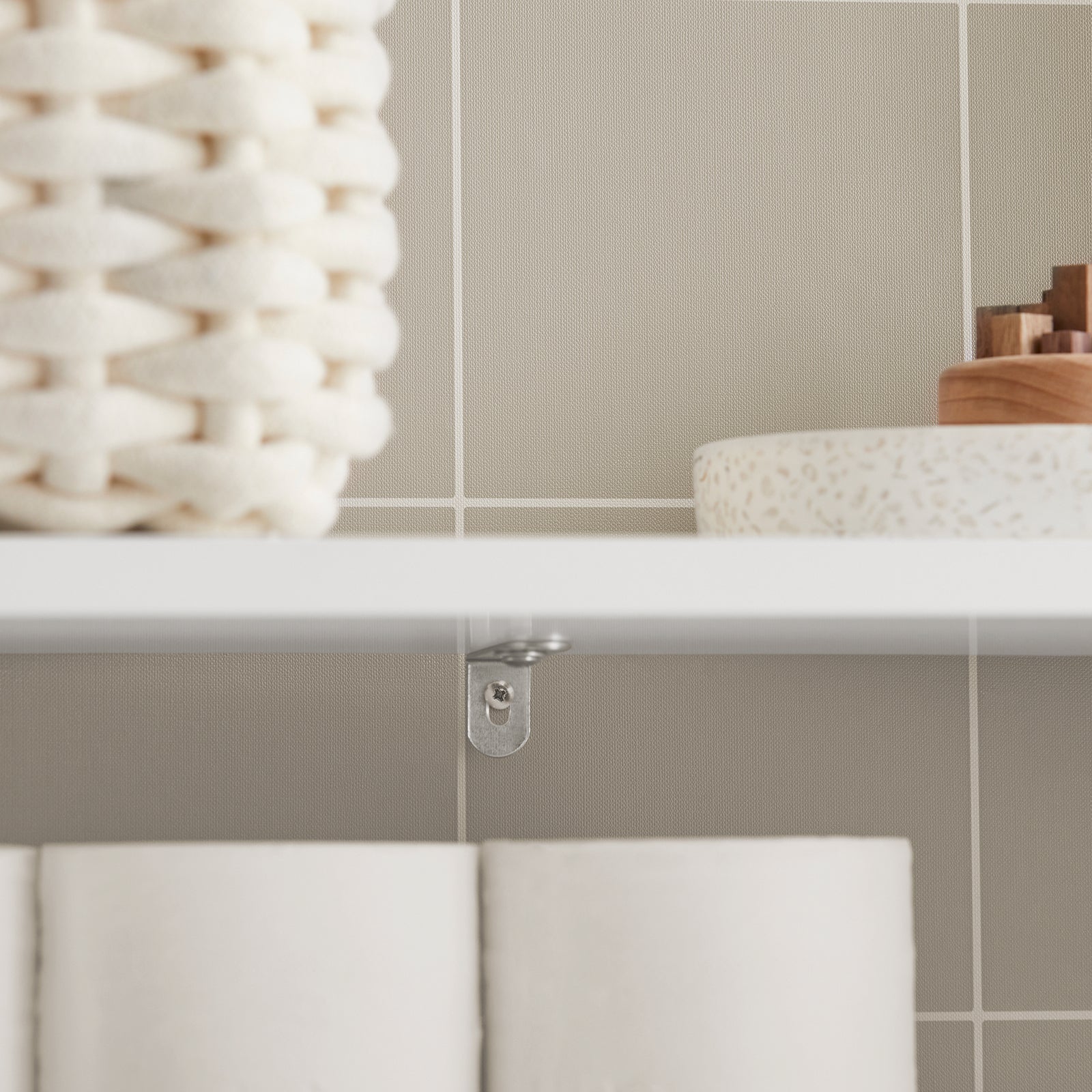 SoBuy BZR83-W Mueble de Baño con 1 Estante 2 Cestos 60 x 20 x 70 - Image 7