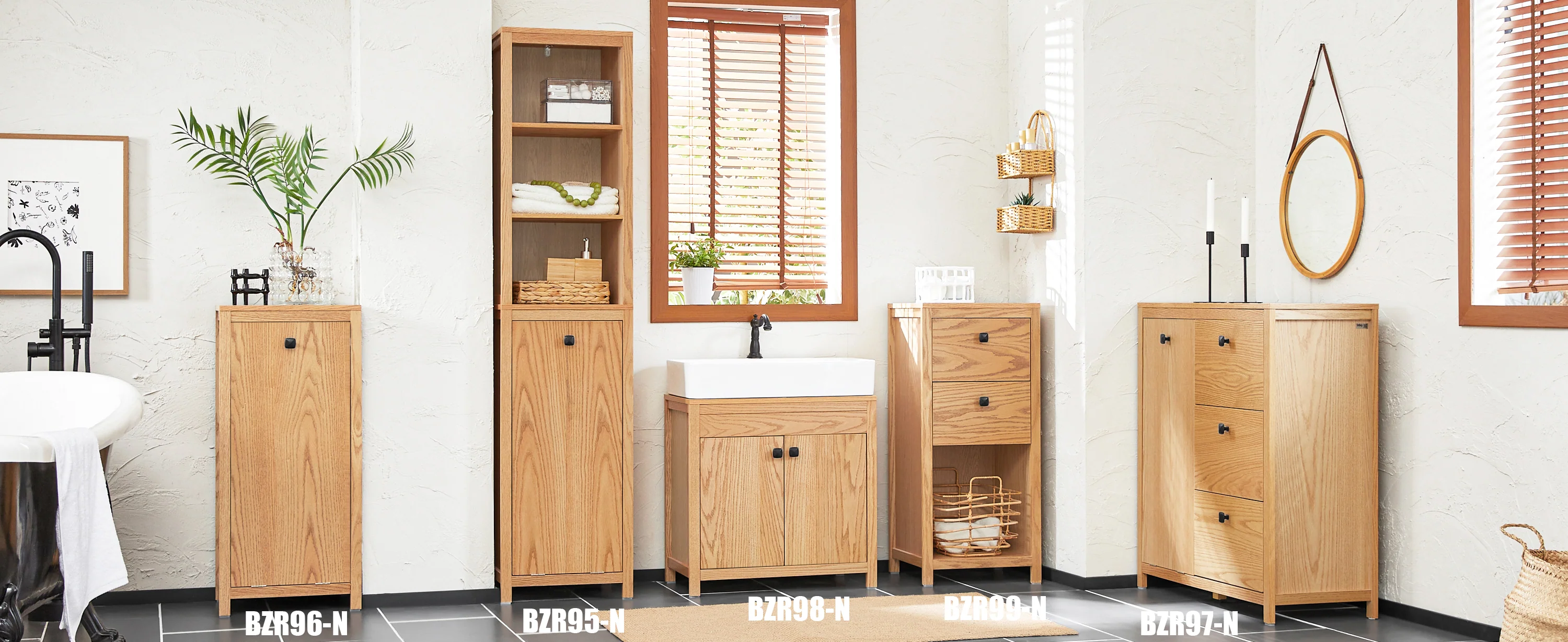 SoBuy BZR98-N Mueble para Debajo del Lavabo con 2 Puertas 60 x 35 x 60 cm - Image 4