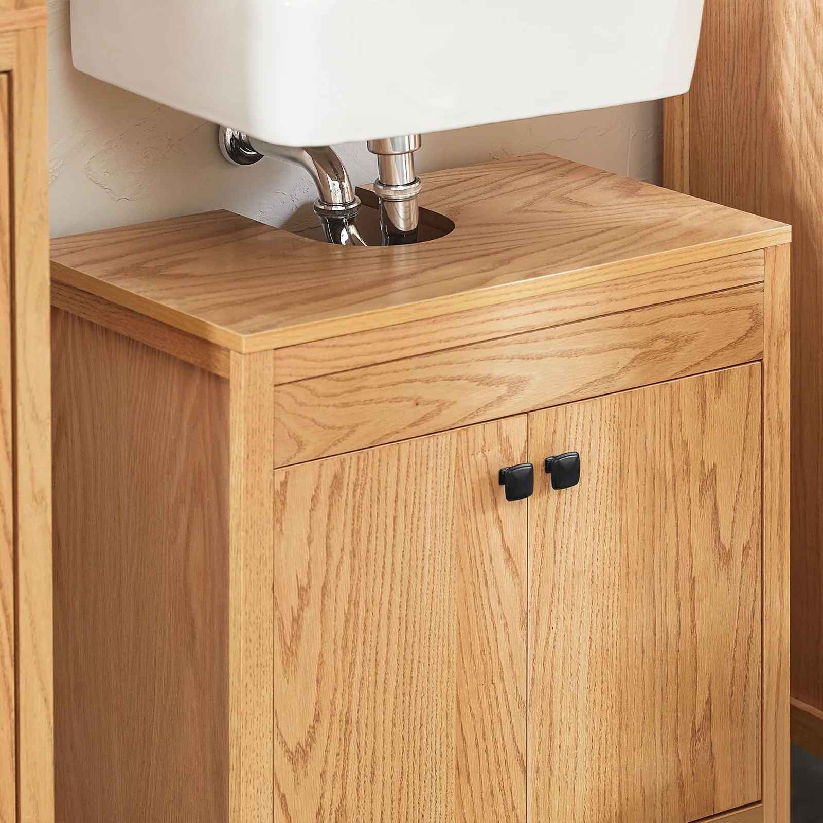 SoBuy BZR98-N Mueble para Debajo del Lavabo con 2 Puertas 60 x 35 x 60 cm - Image 8