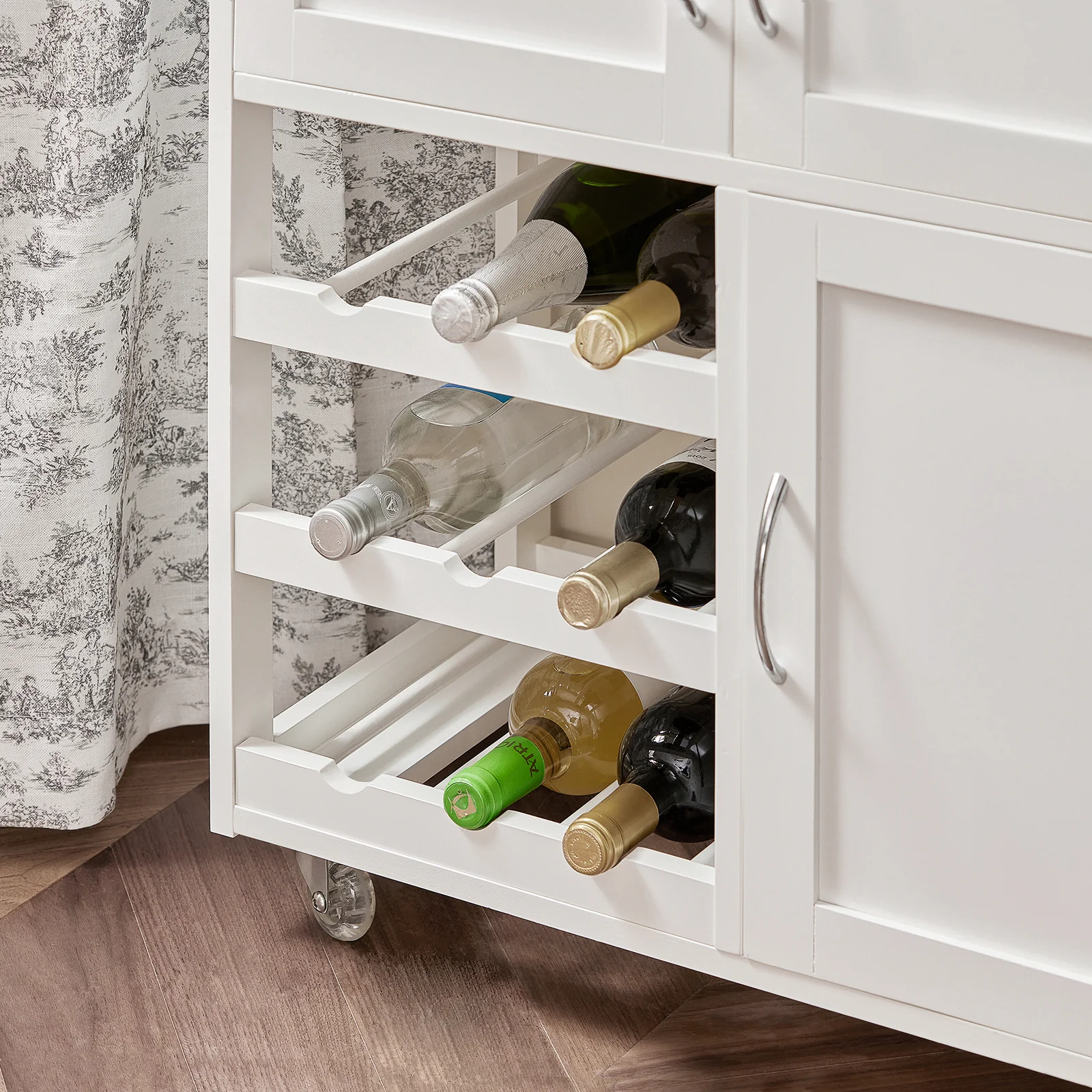 SoBuy FKW45-WN Carrito de Cocina con 3 Puertas y 1 cajón Blanco - Image 6