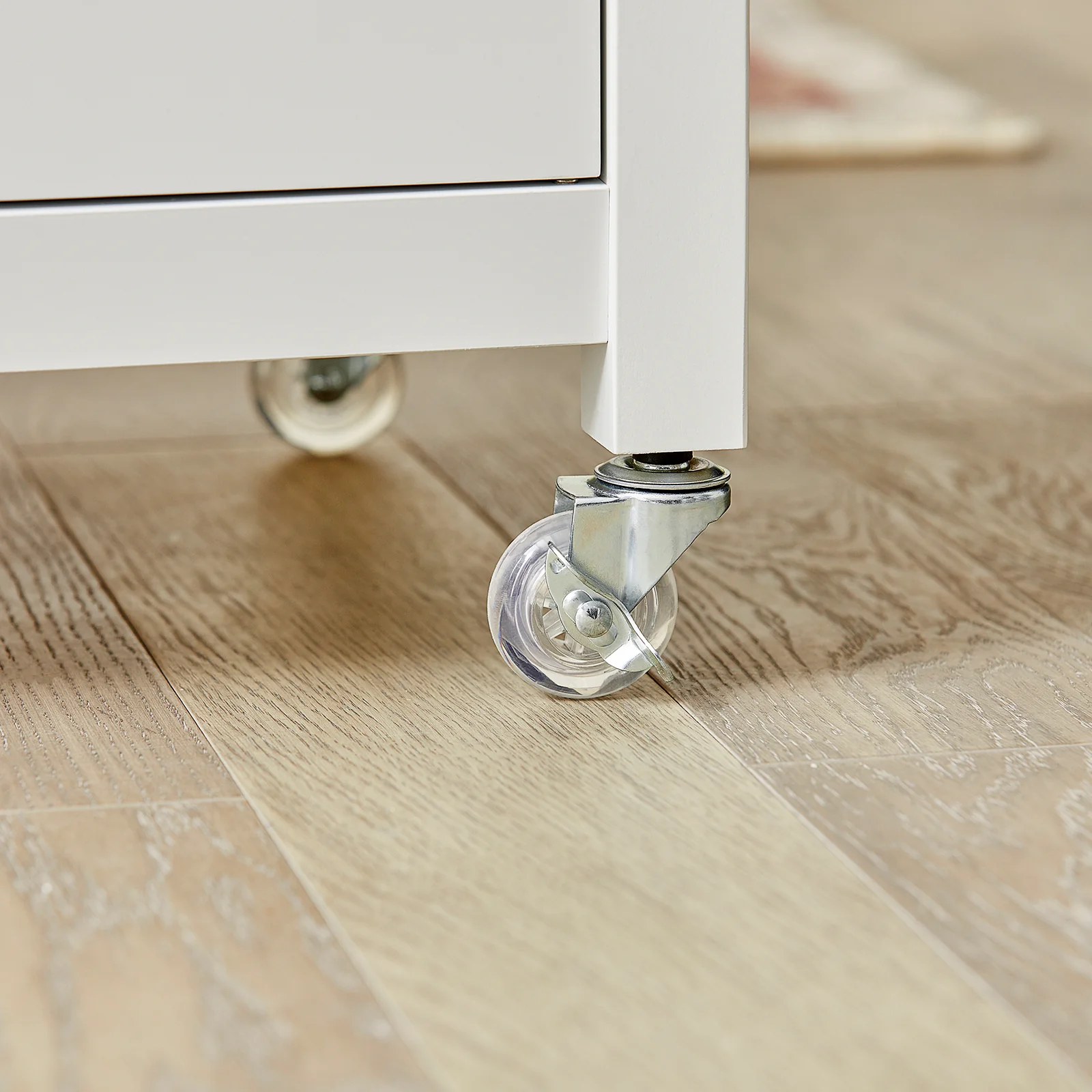 SoBuy FKW46-WN Carrito de Cocina con 3 Estantes 1 Puerta y 1 cajón - Image 9