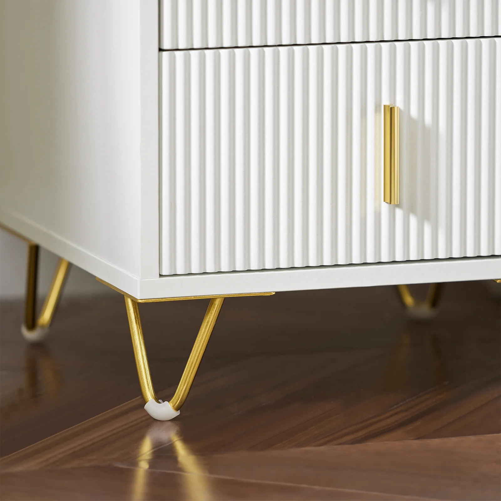SoBuy FBT115-Wx2 Set de 2 Mesitas de Noche para Dormitorio y Salon Blanca - Image 8