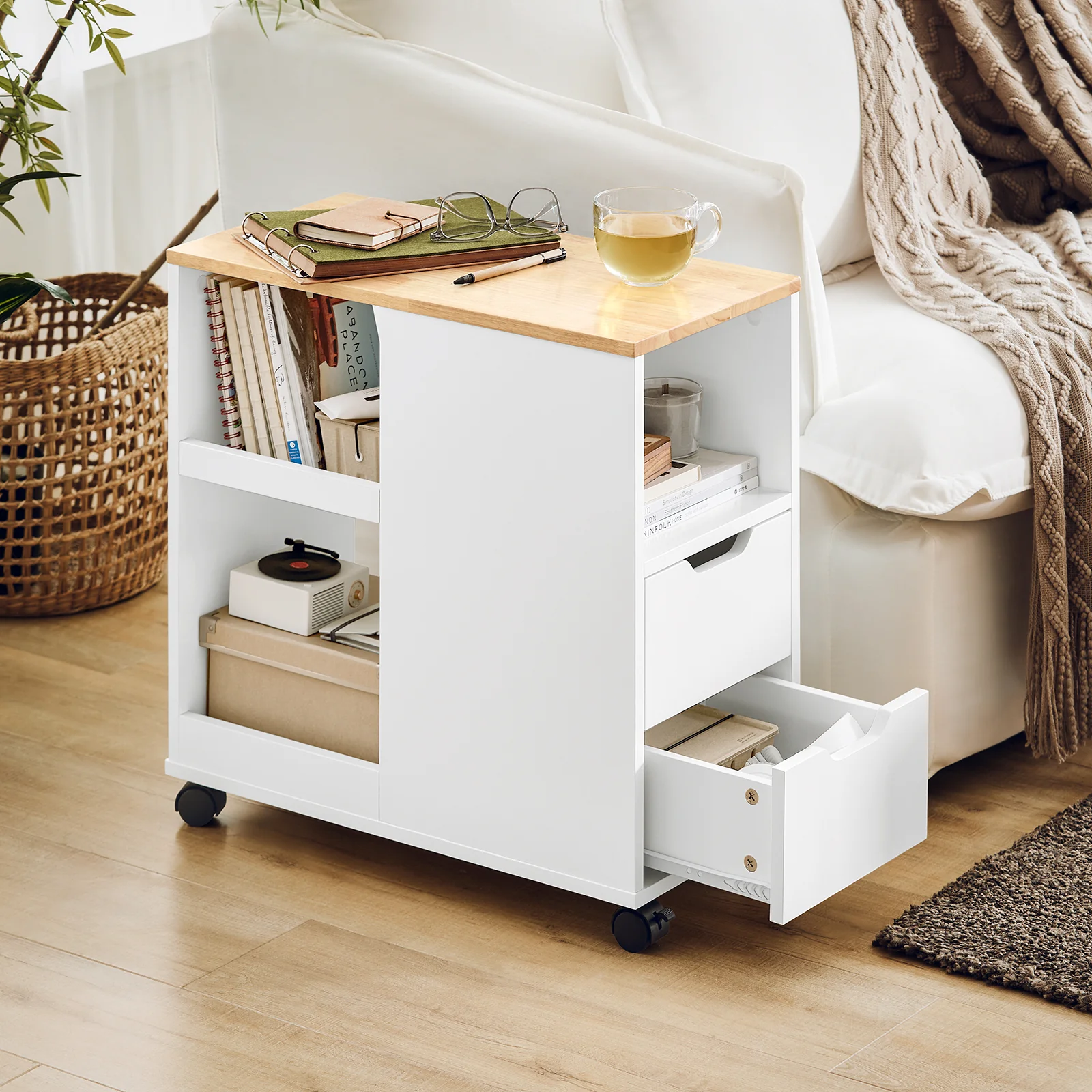 SoBuy FBT130-WN Soporte para Impresora de archivador Blanco - Image 4