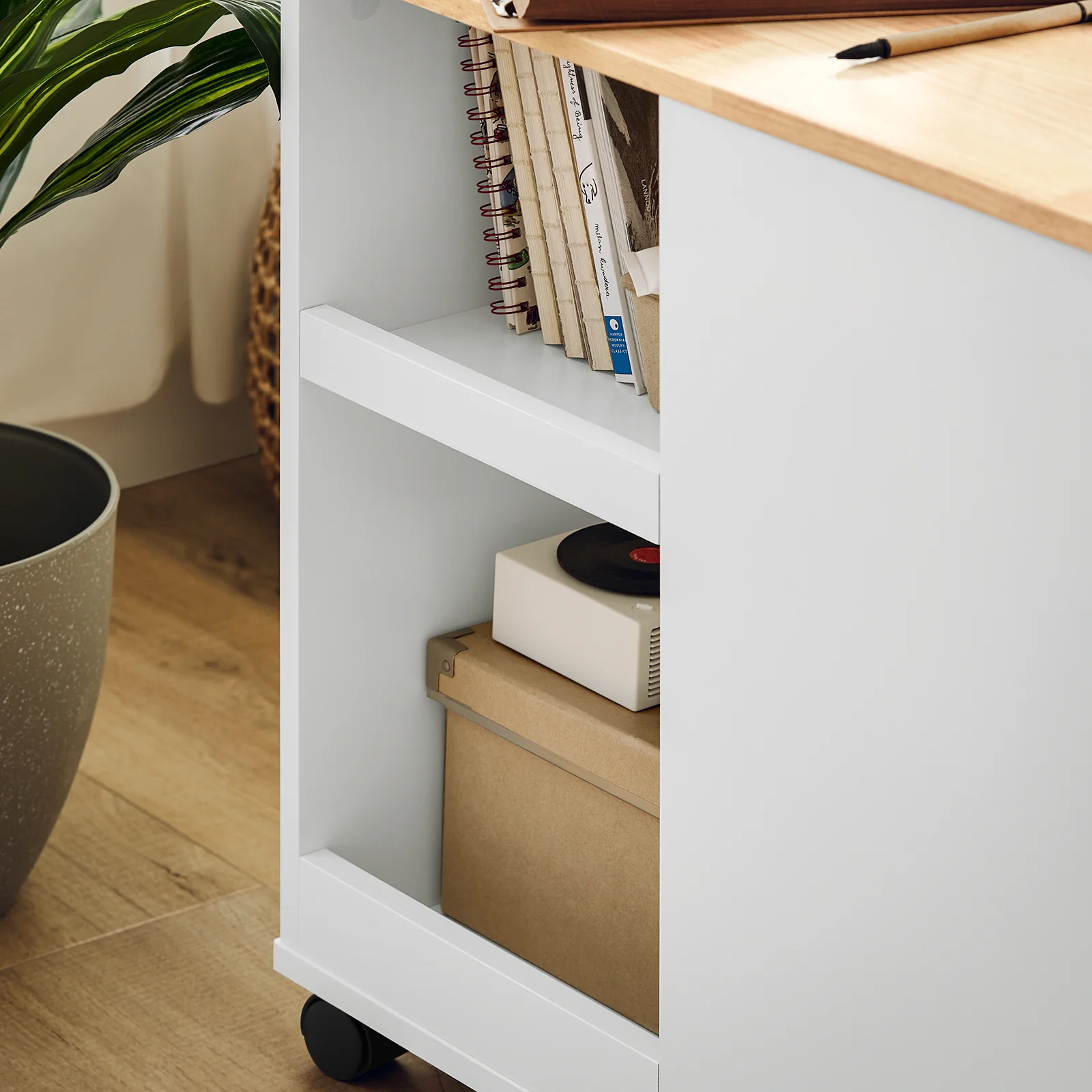 SoBuy FBT130-WN Soporte para Impresora de archivador Blanco - Image 7