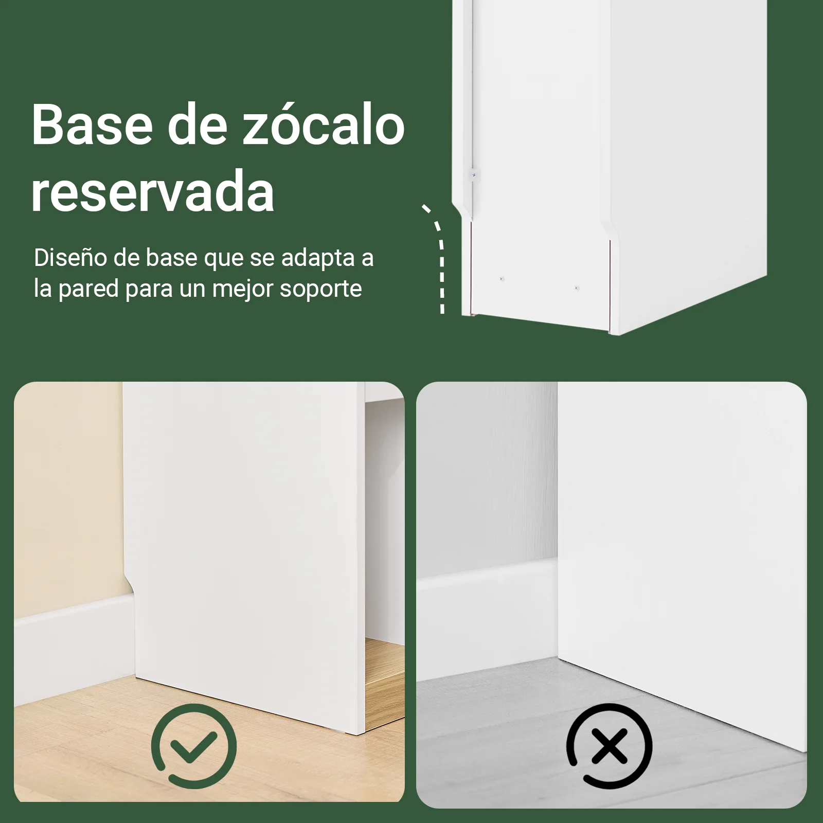 SoBuy FBT163-WN Mesitas de Noche con Cajón y Tapa Removible 20 x 35 x 60 cm - Image 5