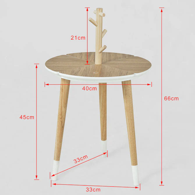 SoBuy FBT38-WN Mesa de Centro con soporte para tazas - Image 3