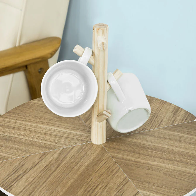 SoBuy FBT38-WN Mesa de Centro con soporte para tazas - Image 6