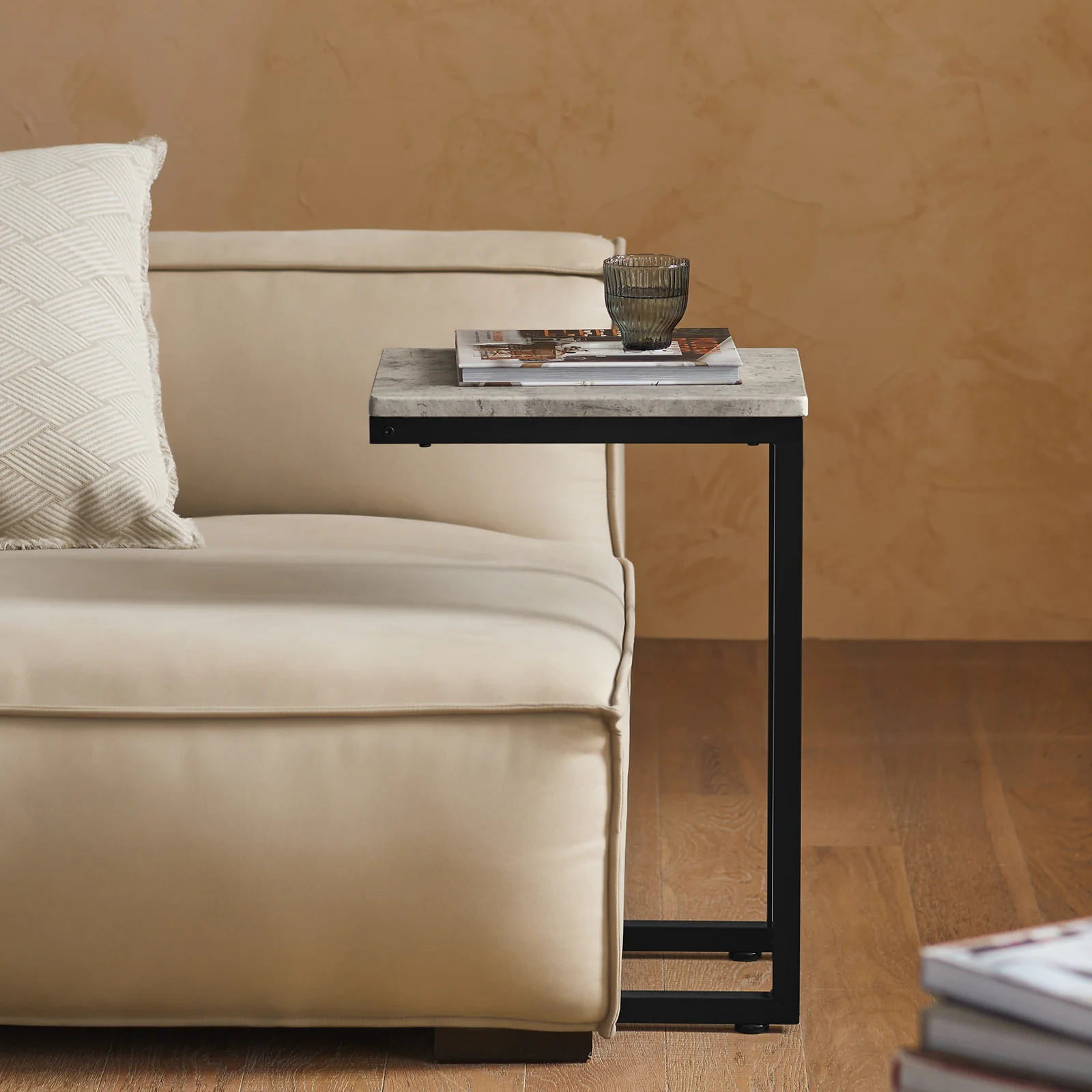 SoBuy FBT44-HG Mesa Auxiliar para Sofá Gris - Image 4