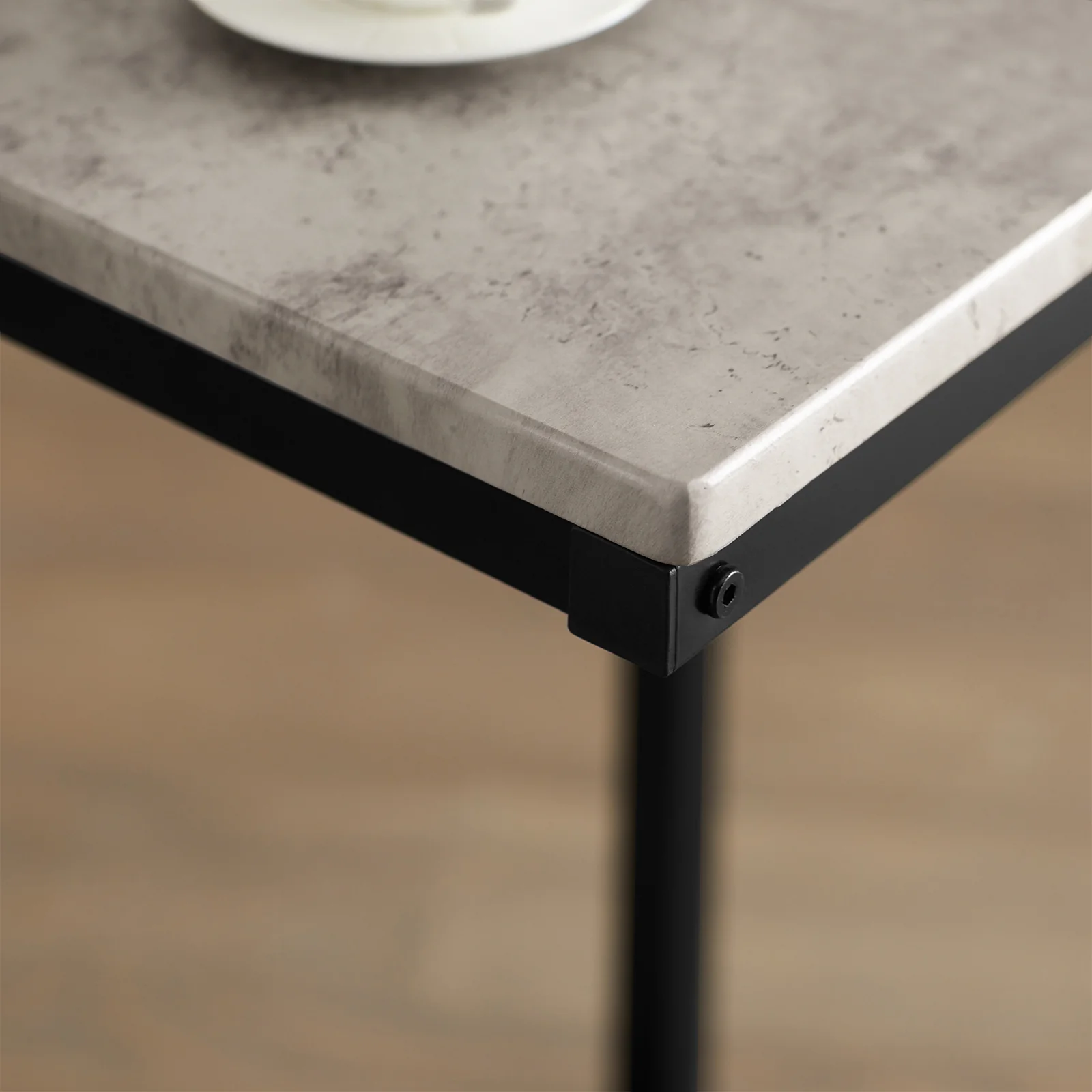 SoBuy FBT44-HG Mesa Auxiliar para Sofá Gris - Image 5