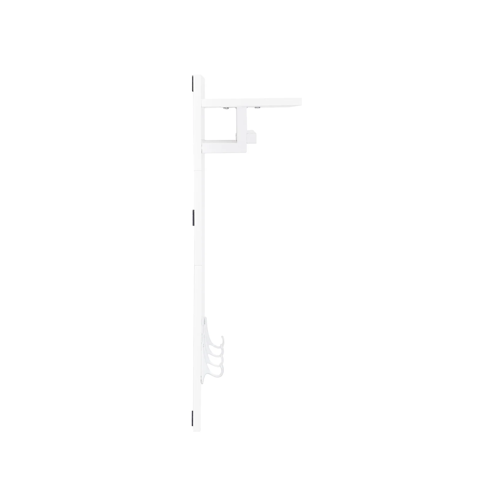 SoBuy FHK36-W Estante de Pared con 4 Ganchos Blanco 100 x 70 cm - Image 4