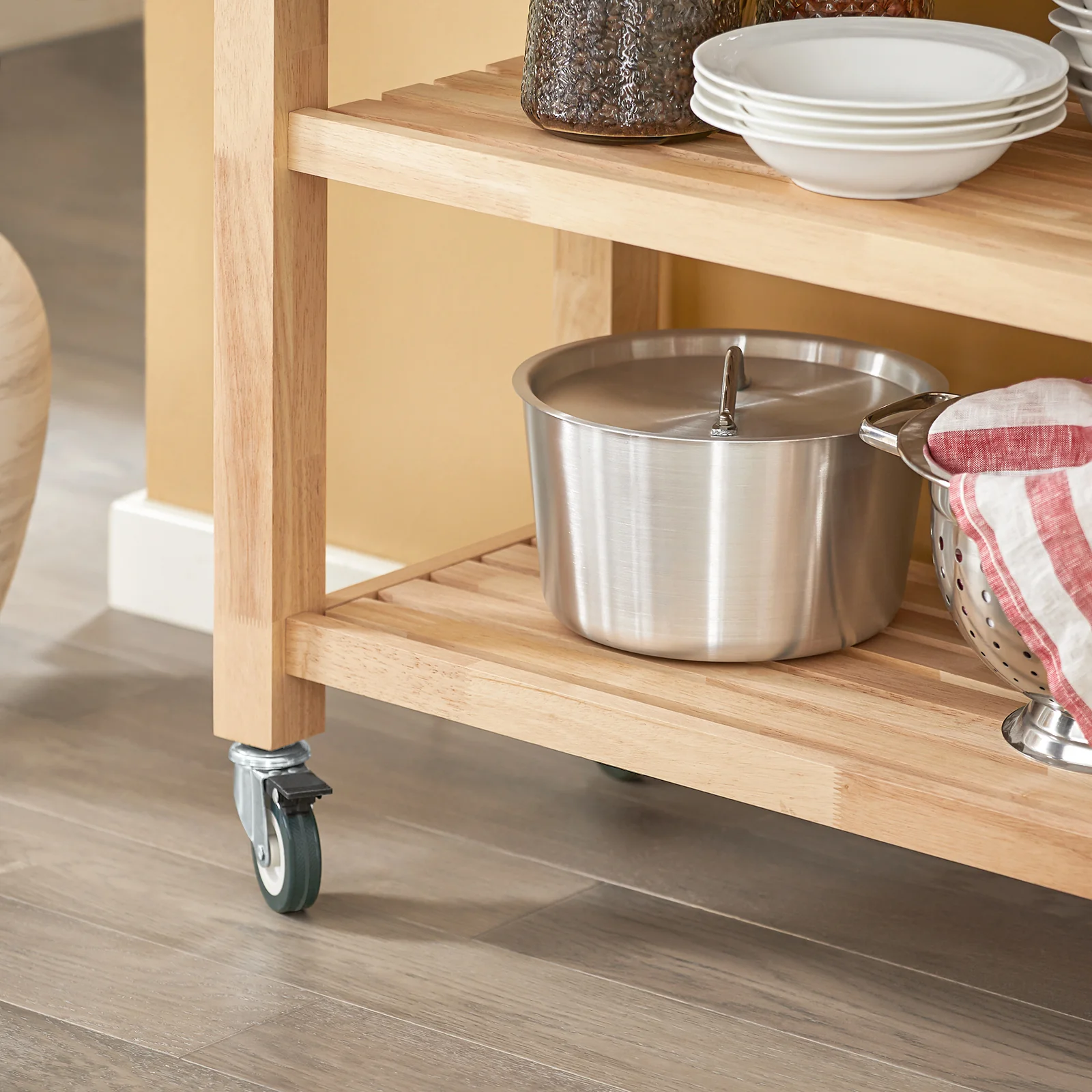 SoBuy FKW24-II-N Carro de Cocina con 2 cajones y 2 Estantes - Image 9
