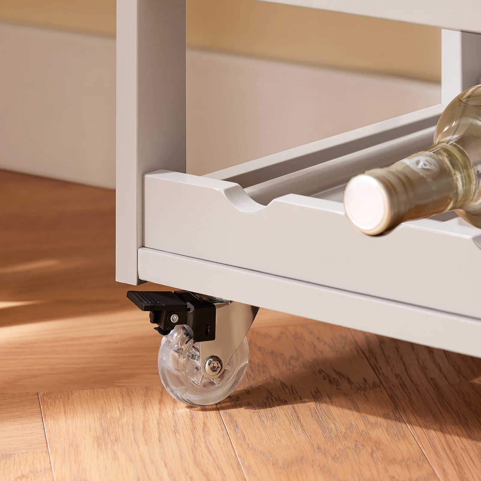 SoBuy FKW45-KA Carrito de Cocina con 3 Puertas y 1 Cajón Marrón claro - Image 6
