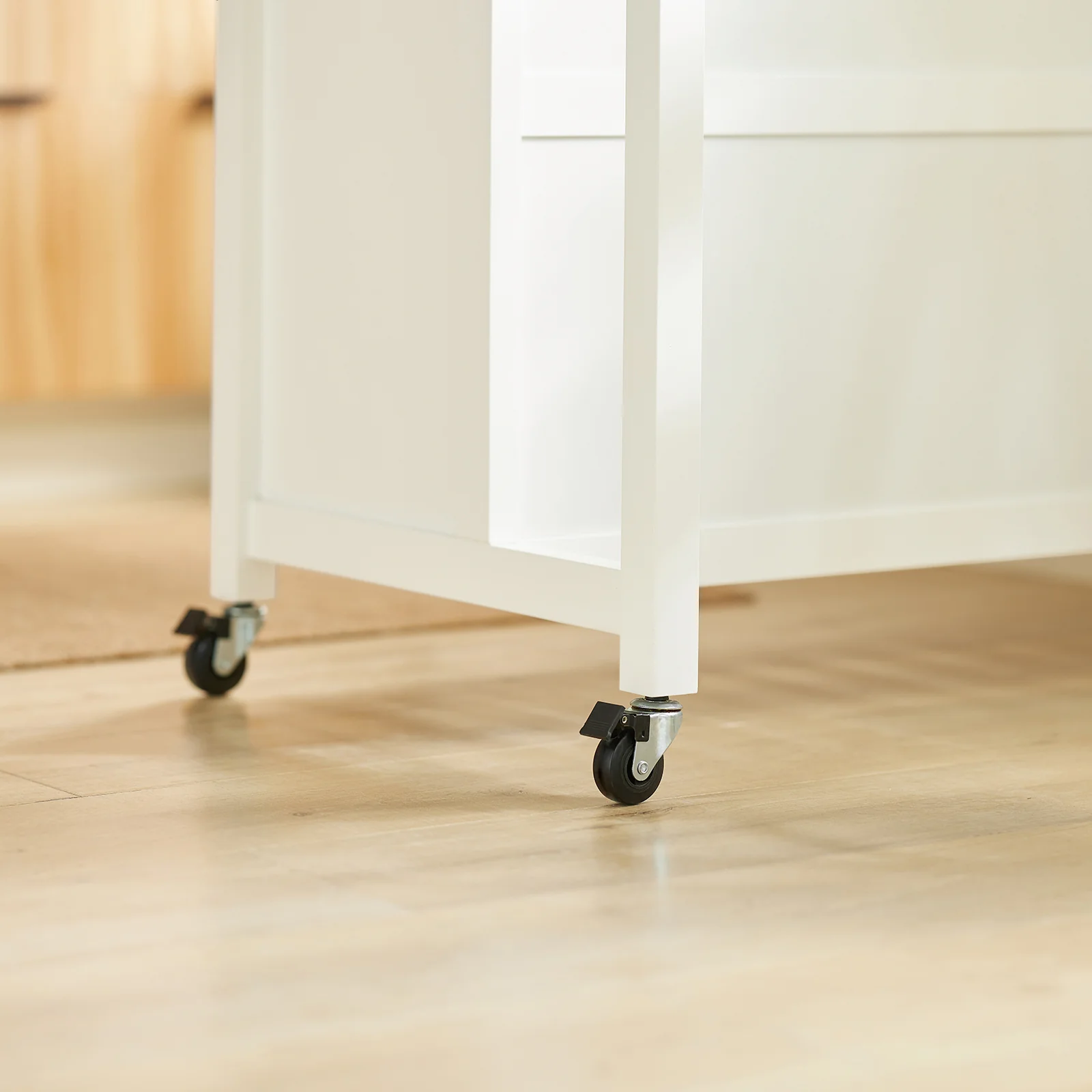 SoBuy FKW74-WN Carrito de Cocina con 2 cajones y 2 Estantes Blanco - Image 7