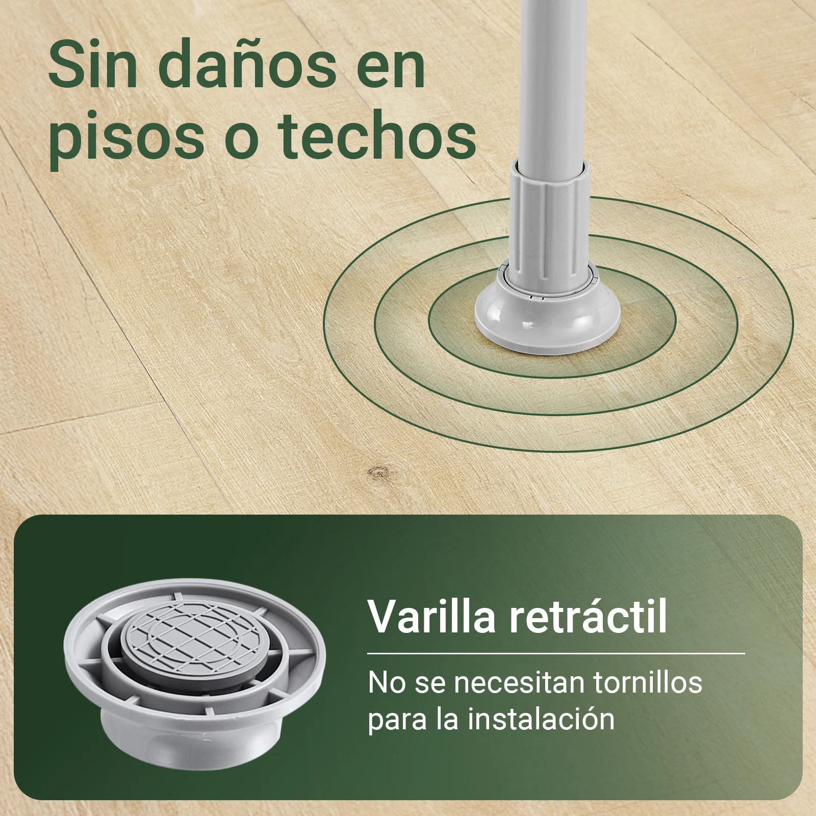 SoBuy FRG109-II-HG Perchero de Ropa Telescópico Altura Ajustable 200–295cm Gris - Image 6
