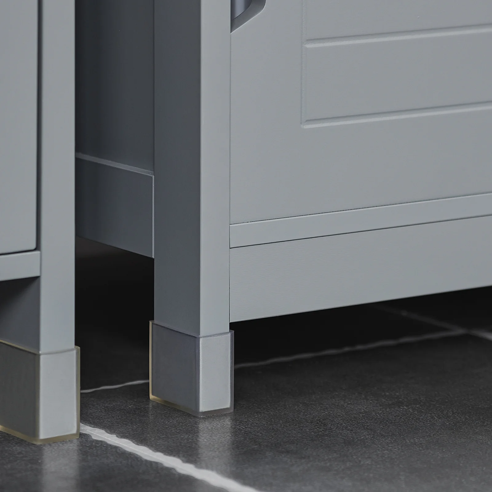 SoBuy FRG128-SG Armario para debajo del Lavabo con 1 Estante y 2 Puertas Gris - Image 8