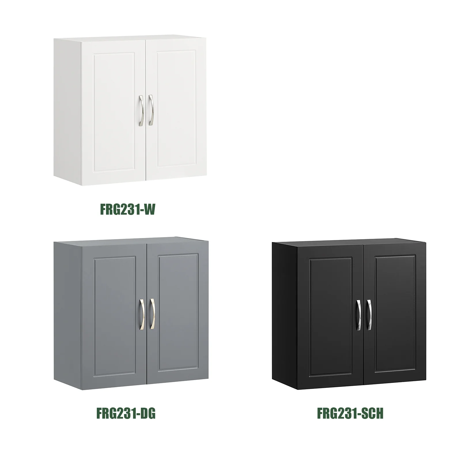 SoBuy FRG231-DG Mueble de Pared Armario suspendido con 2 Puertas Gris - Image 10