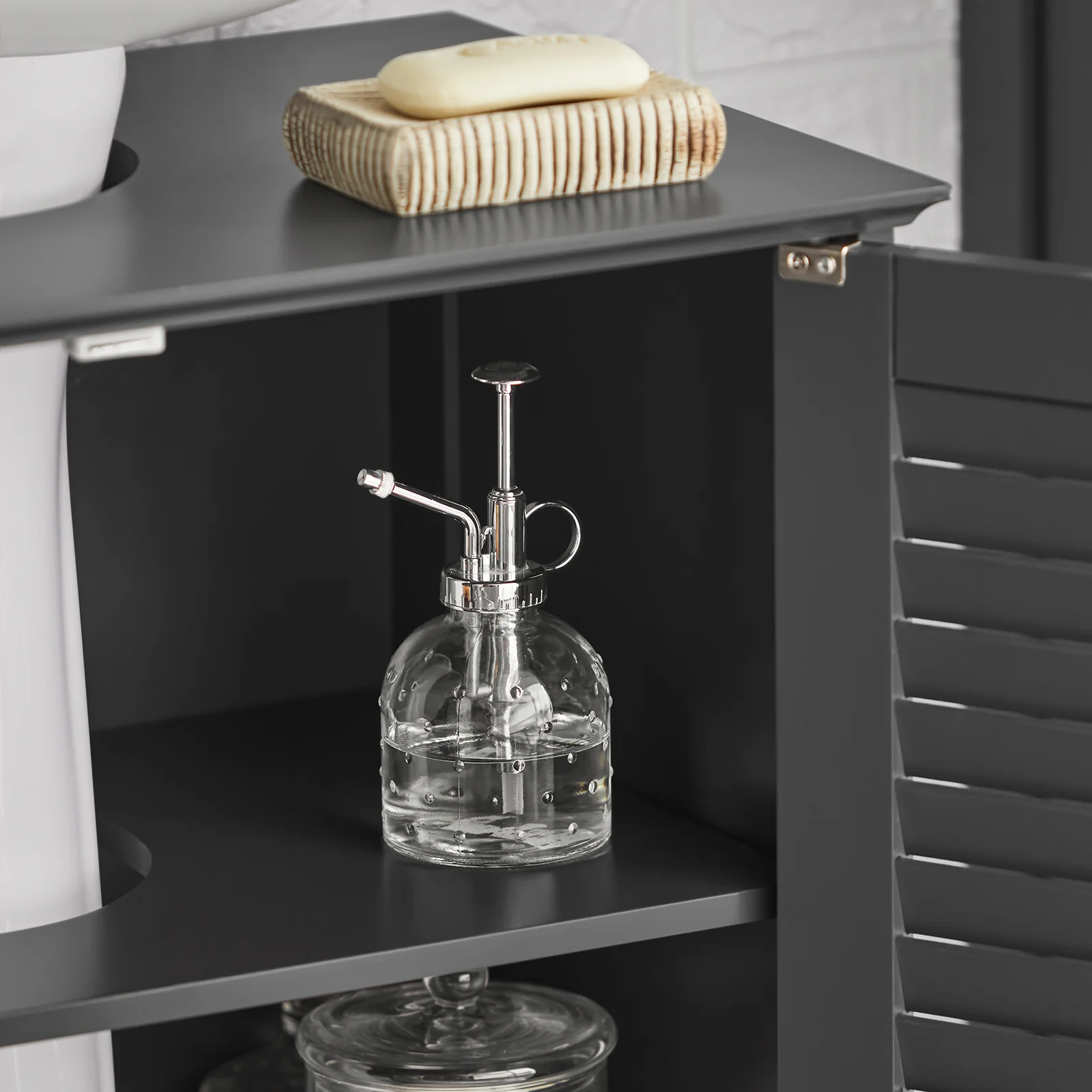 SoBuy FRG237-II-DG Mueble para Debajo del Lavabo Gris Oscuro - Image 6