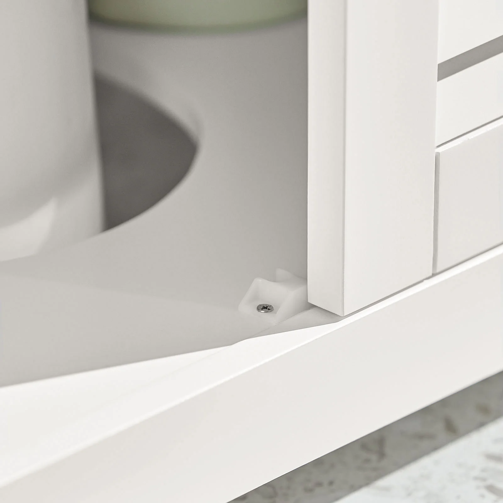 SoBuy FRG237-II-W Armario para Debajo del Lavabo 2 Estante y 2 Puertas Blanco - Image 8