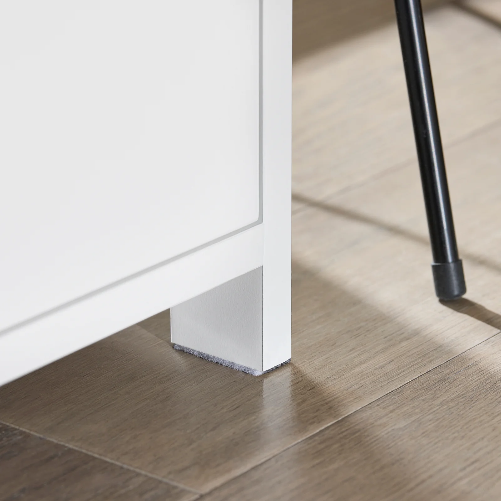 SoBuy FRG258-II-W Mesita de Noche con 2 cajones y Estante Blanco 45 x 38 x 55 cm - Image 6