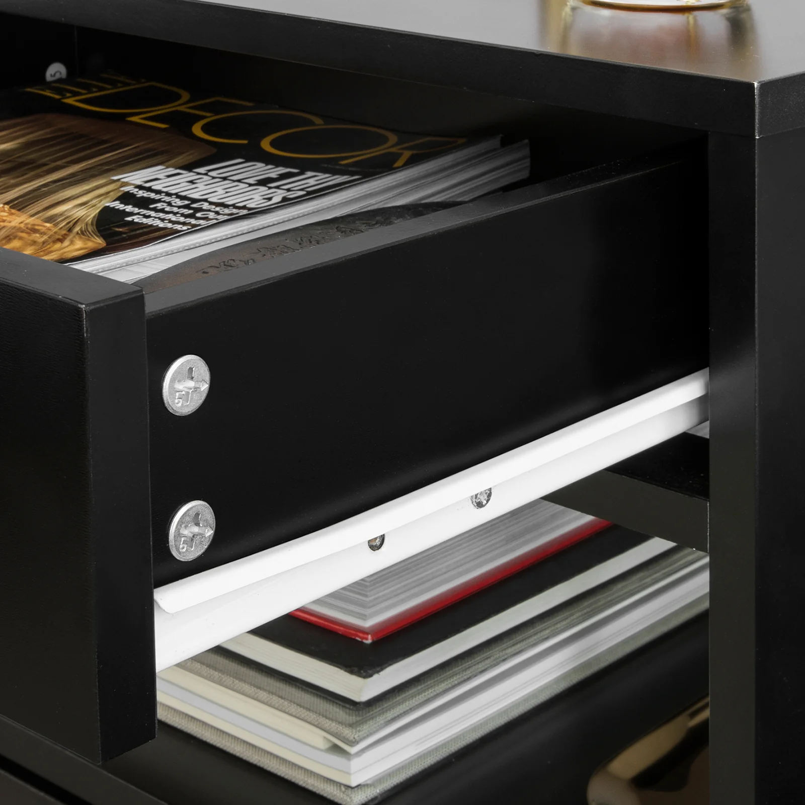 SoBuy FRG258-SCHx2 Mesitas de Noche Dormitorio Mesa Auxiliar con 2 cajones - Image 7