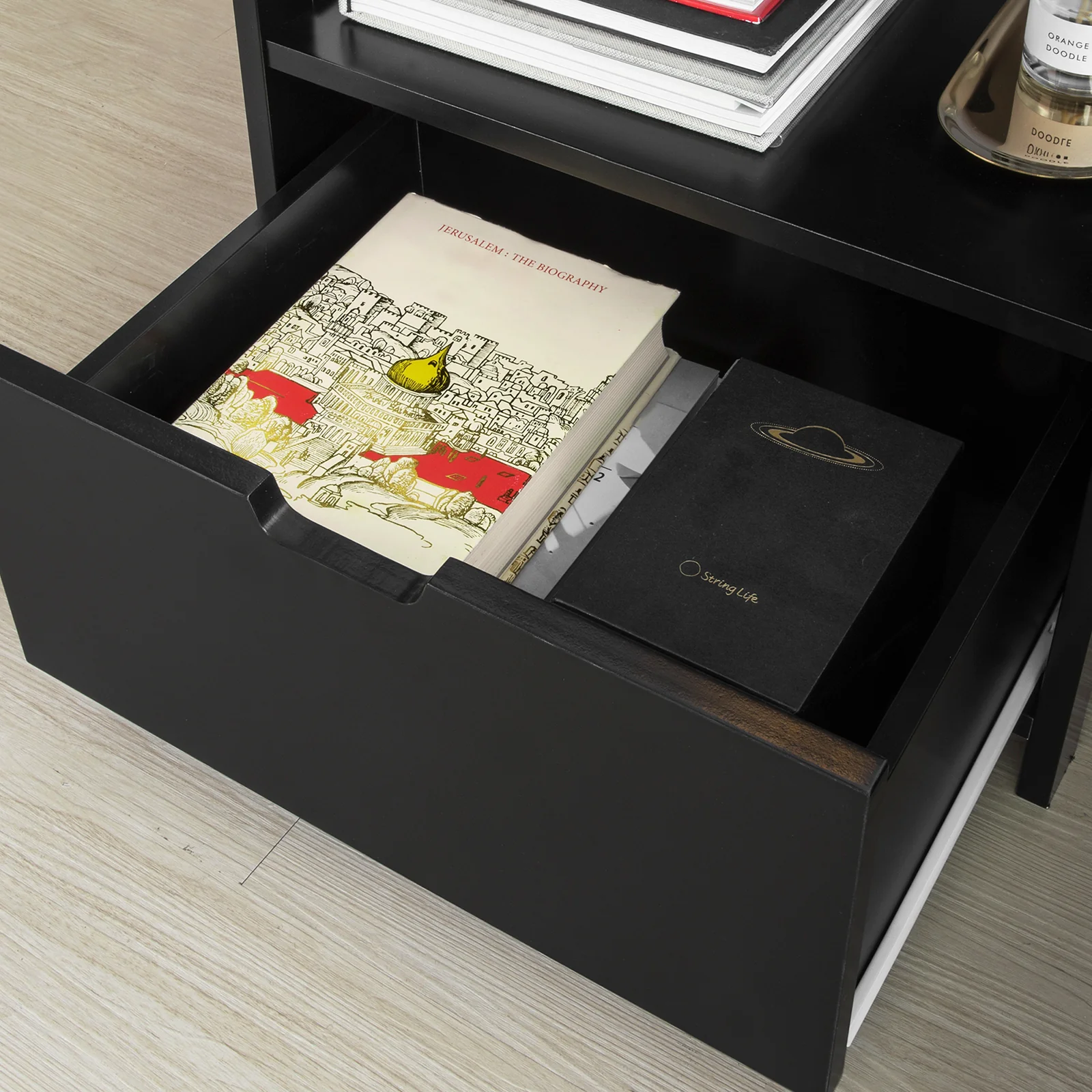 SoBuy FRG258-SCHx2 Mesitas de Noche Dormitorio Mesa Auxiliar con 2 cajones - Image 9