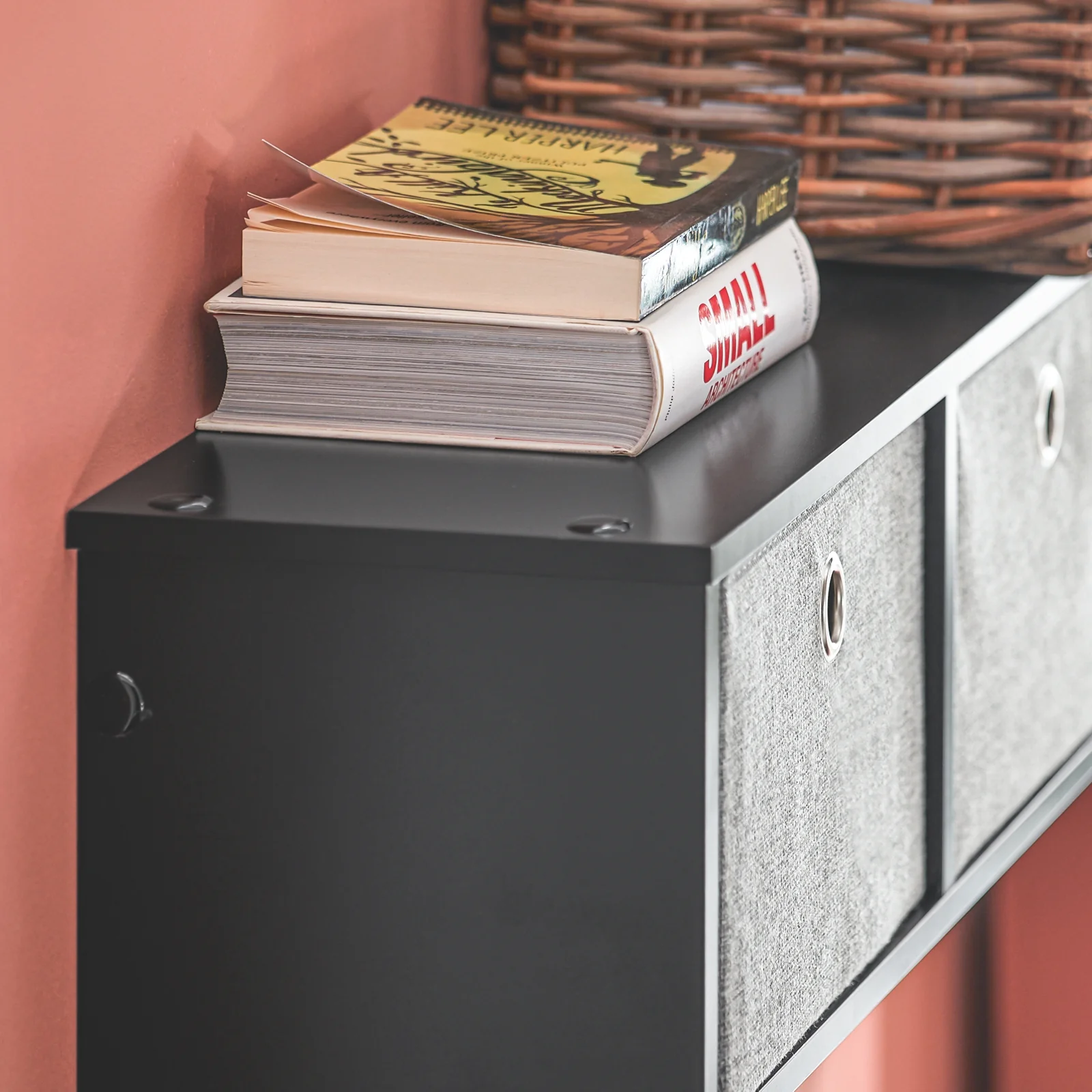 SoBuy FRG282-SCH Perchero de Pared con 5 Ganchos y 3 Cajones Negro - Image 9