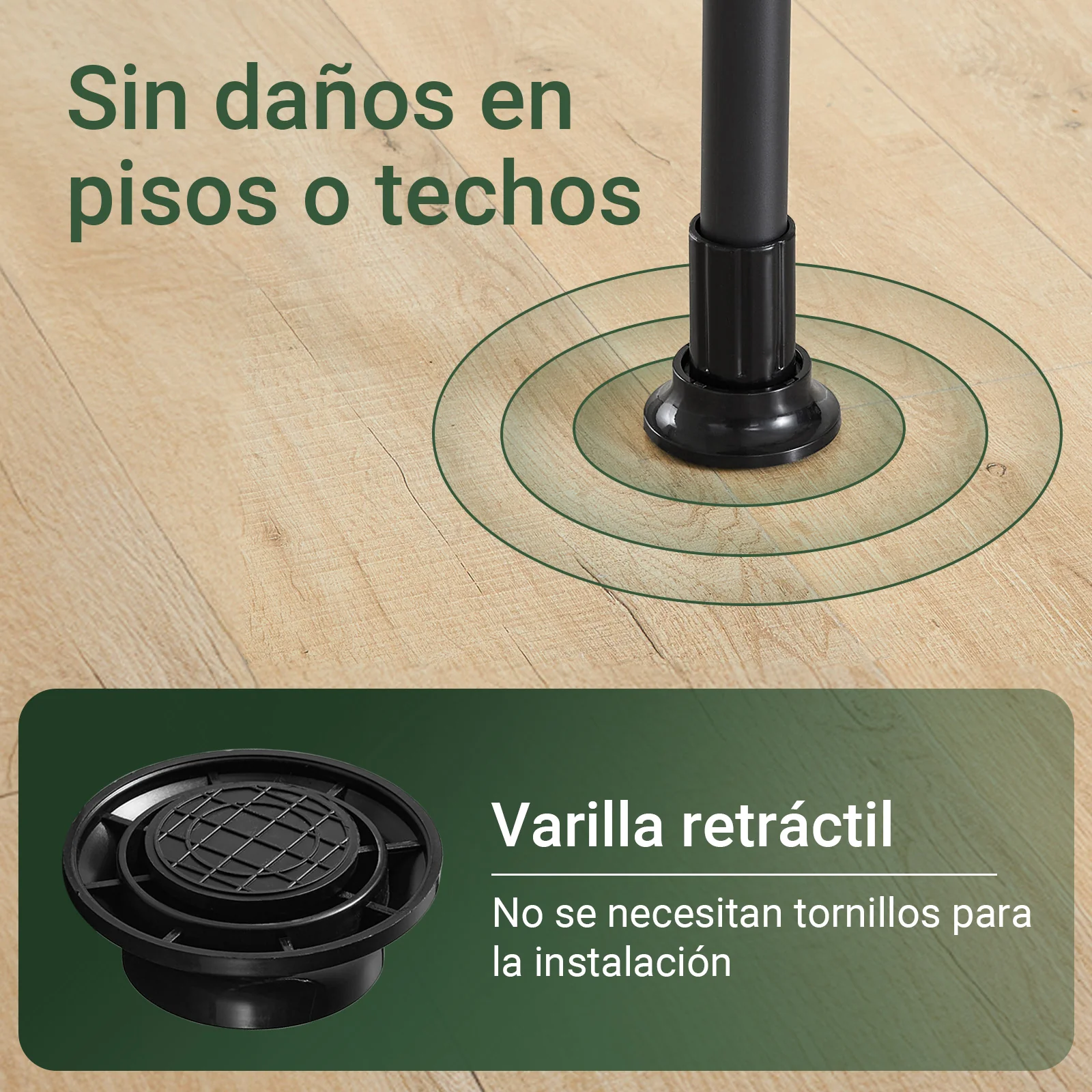 SoBuy FRG34-II-SCH Perchero Telescopico de Ropa con 3 barras y 3 cestas Negro - Image 8