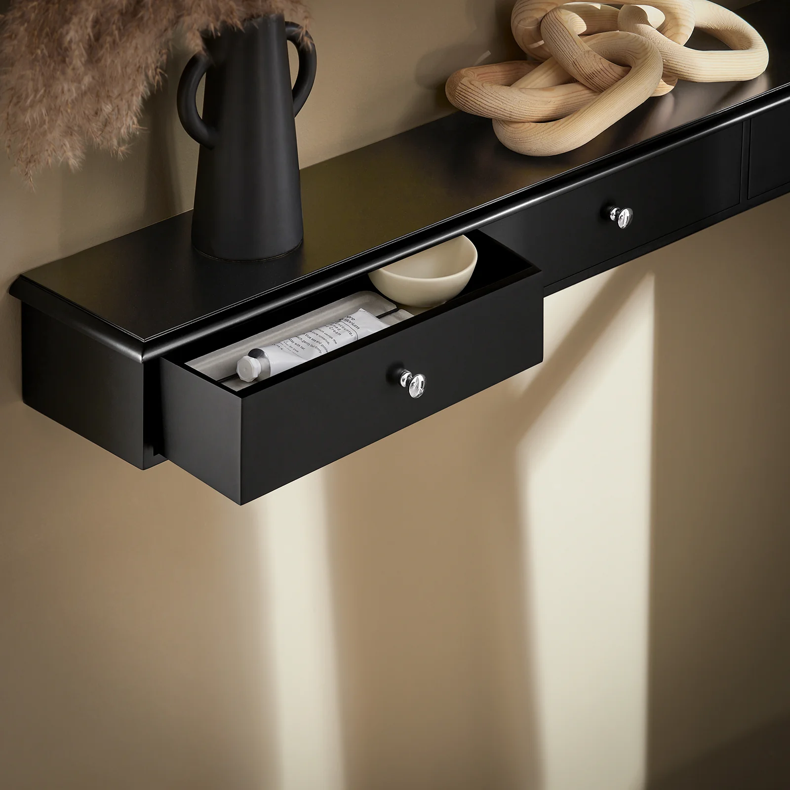 SoBuy FRG43-L-SCH Estante de Pared con 3 Cajones Negro - Image 6