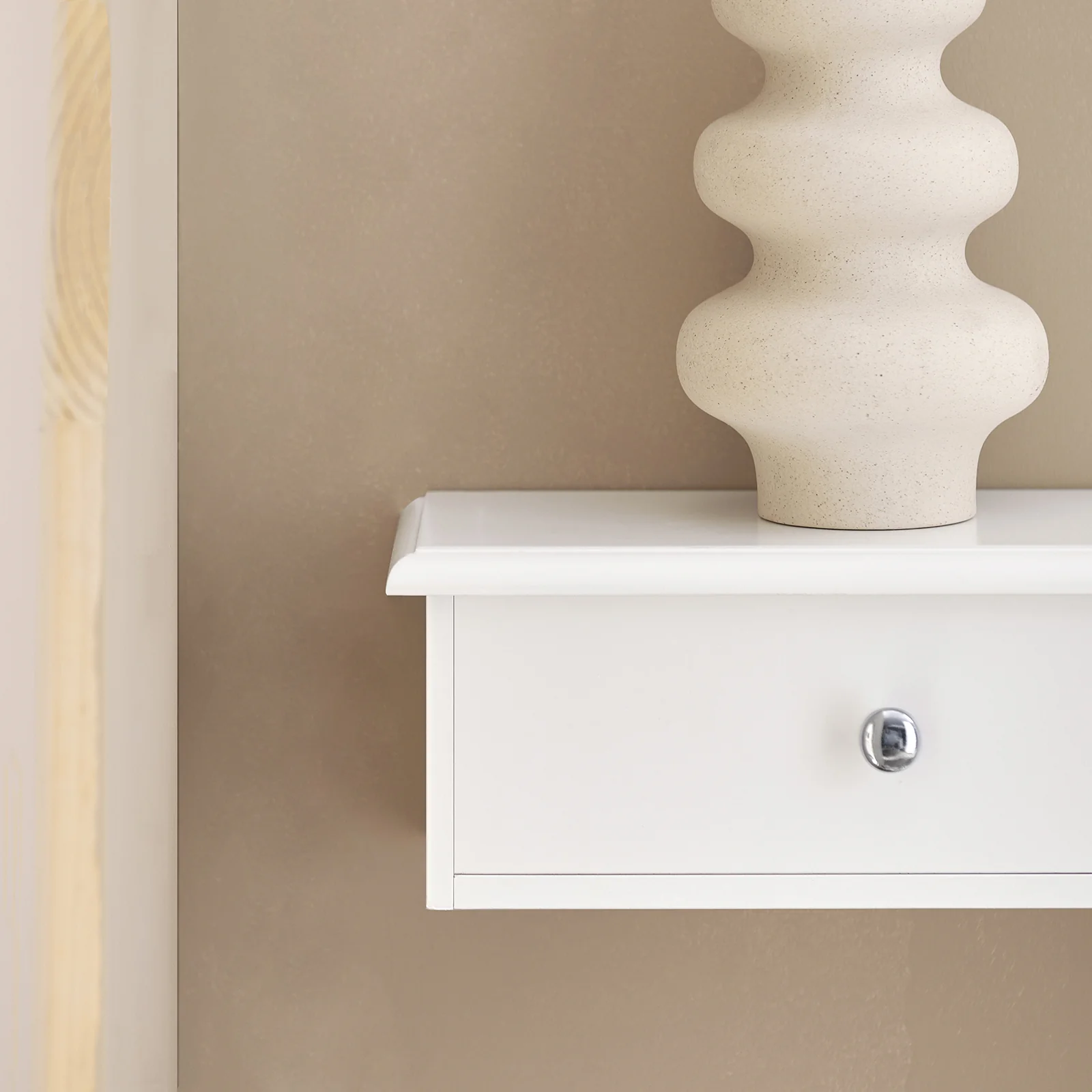 SoBuy FRG43-W Estantes de Pared Perchero de pared con 2 cajones MDF Blanco - Image 8