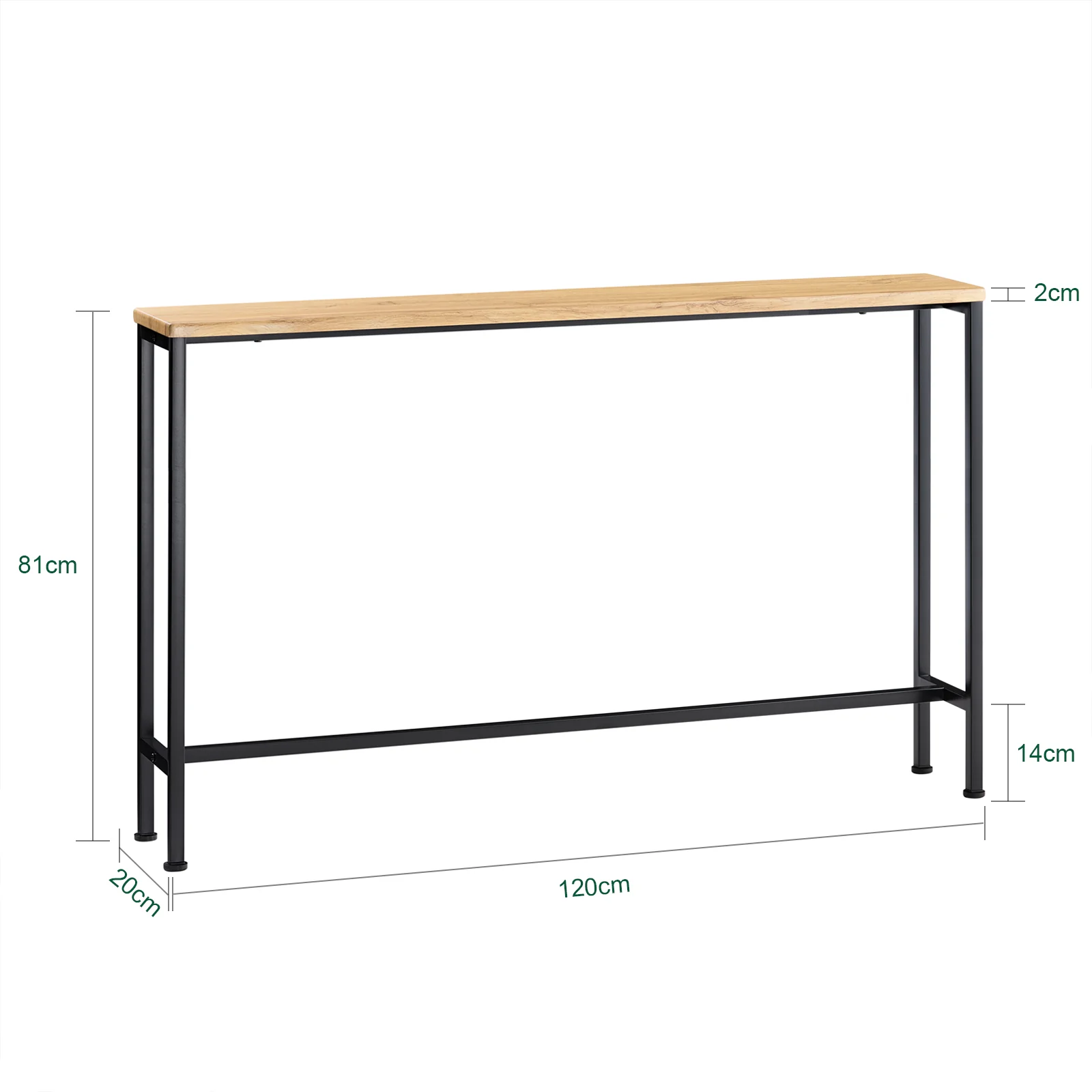 Preventa-SoBuy FSB19-L-E Mesa de Entrada Recibidor Grande 120 x 20 x 81 cm - Image 3