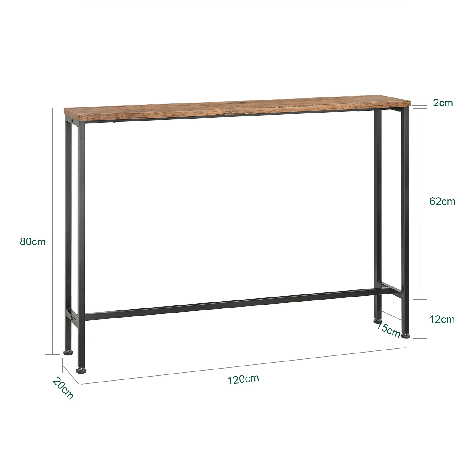 SoBuy FSB19-XL-N Mesa de Entrada 120 x 80 x 20 cm - Image 5