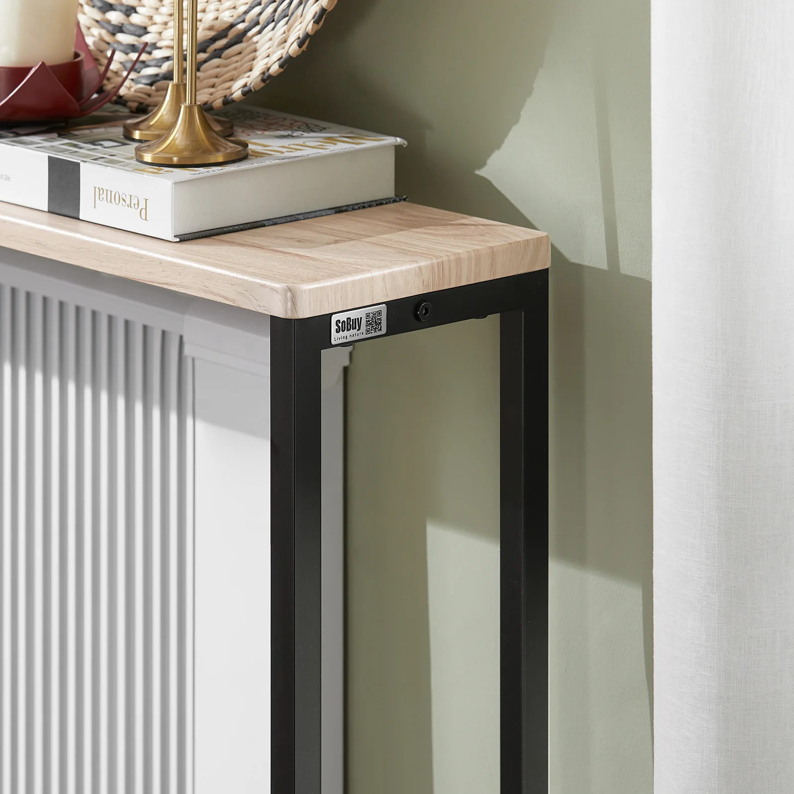 SoBuy FSB19-XL-Z Mesa de Entrada Recibidor 120 x 20 x 80 cm - Image 7