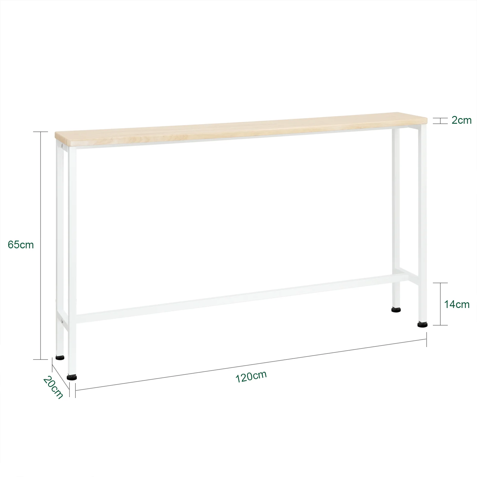 SoBuy FSB19-Z Mesa de Entrada Color de madera/blanco - Image 3