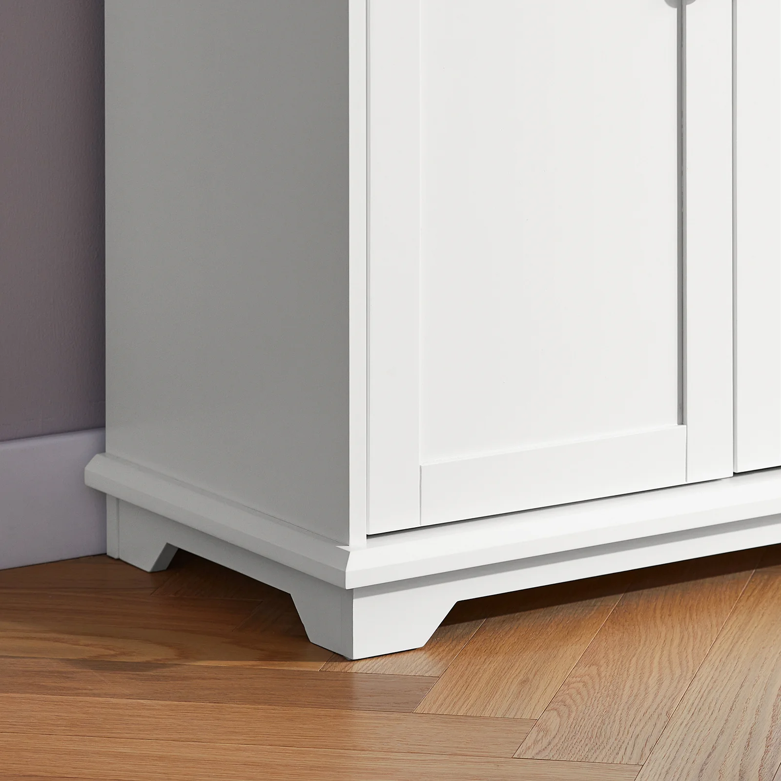 SoBuy FSB76-W Aparador Alto con 4 Puertas 2 Cajones - Image 9