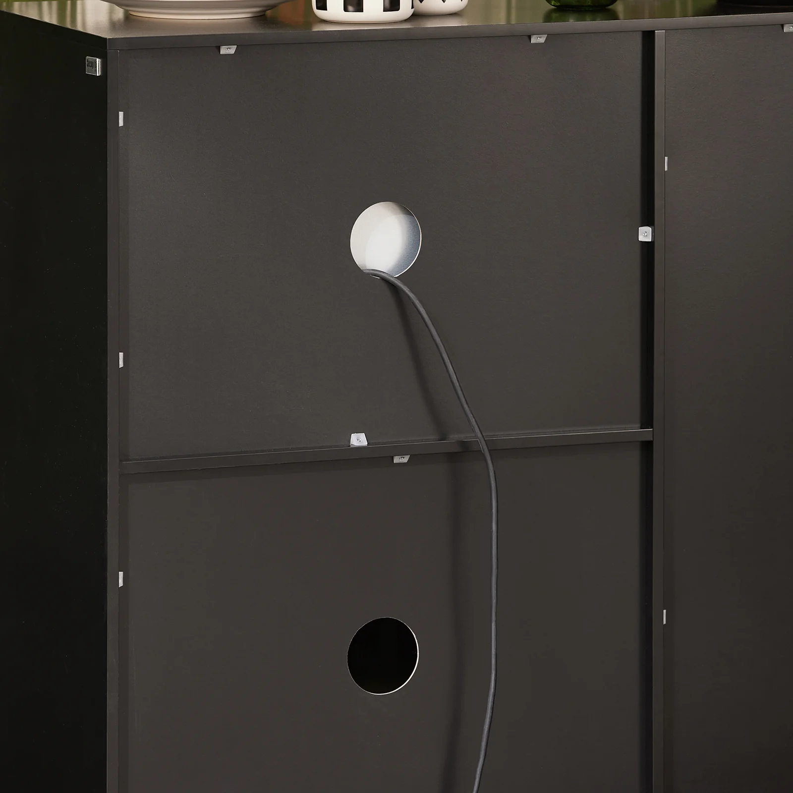 SoBuy FSB78-SCH Aparador para Microondas con Ruedas con 3 Puertas y 1 Cajón - Image 7