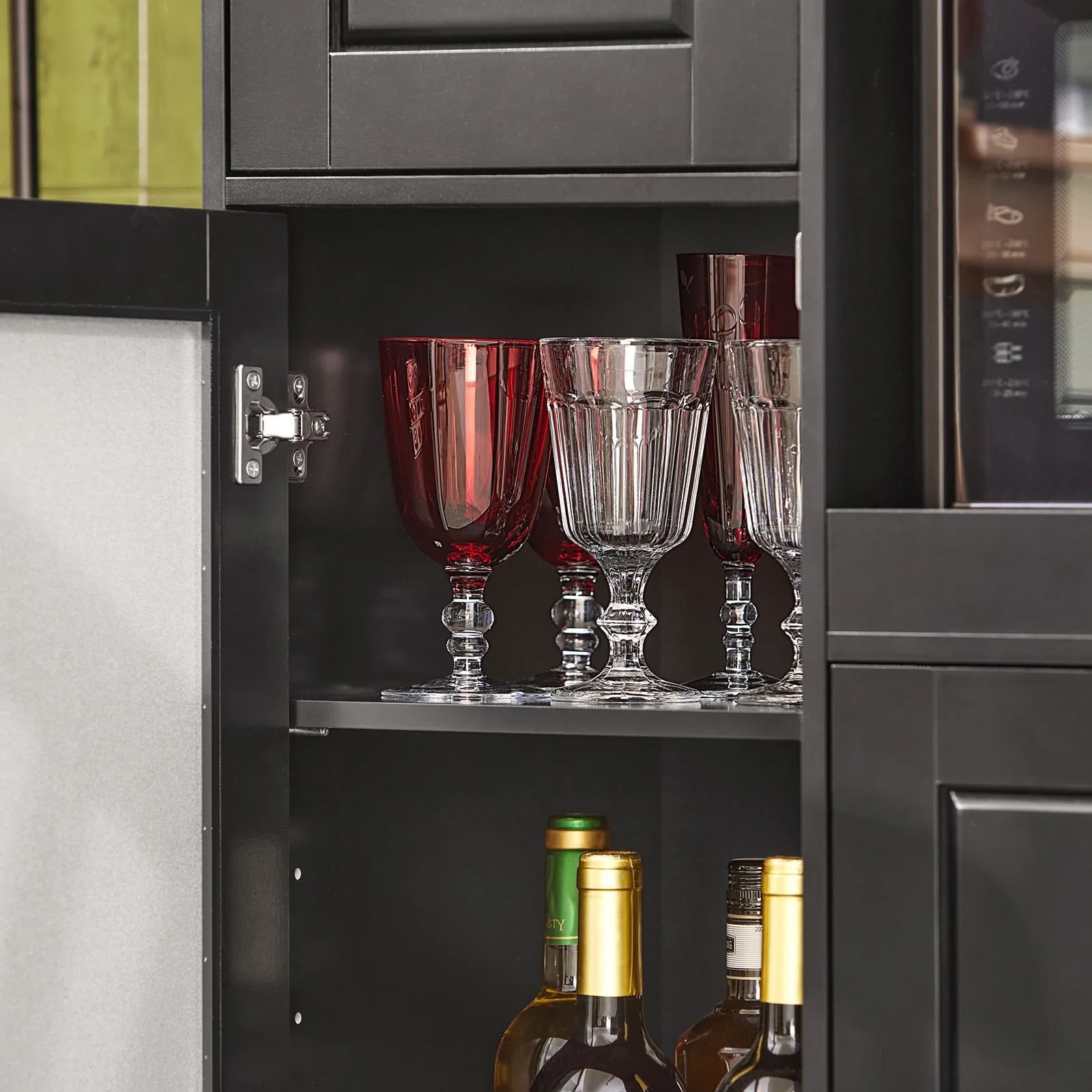 SoBuy FSB78-SCH Aparador para Microondas con Ruedas con 3 Puertas y 1 Cajón - Image 8