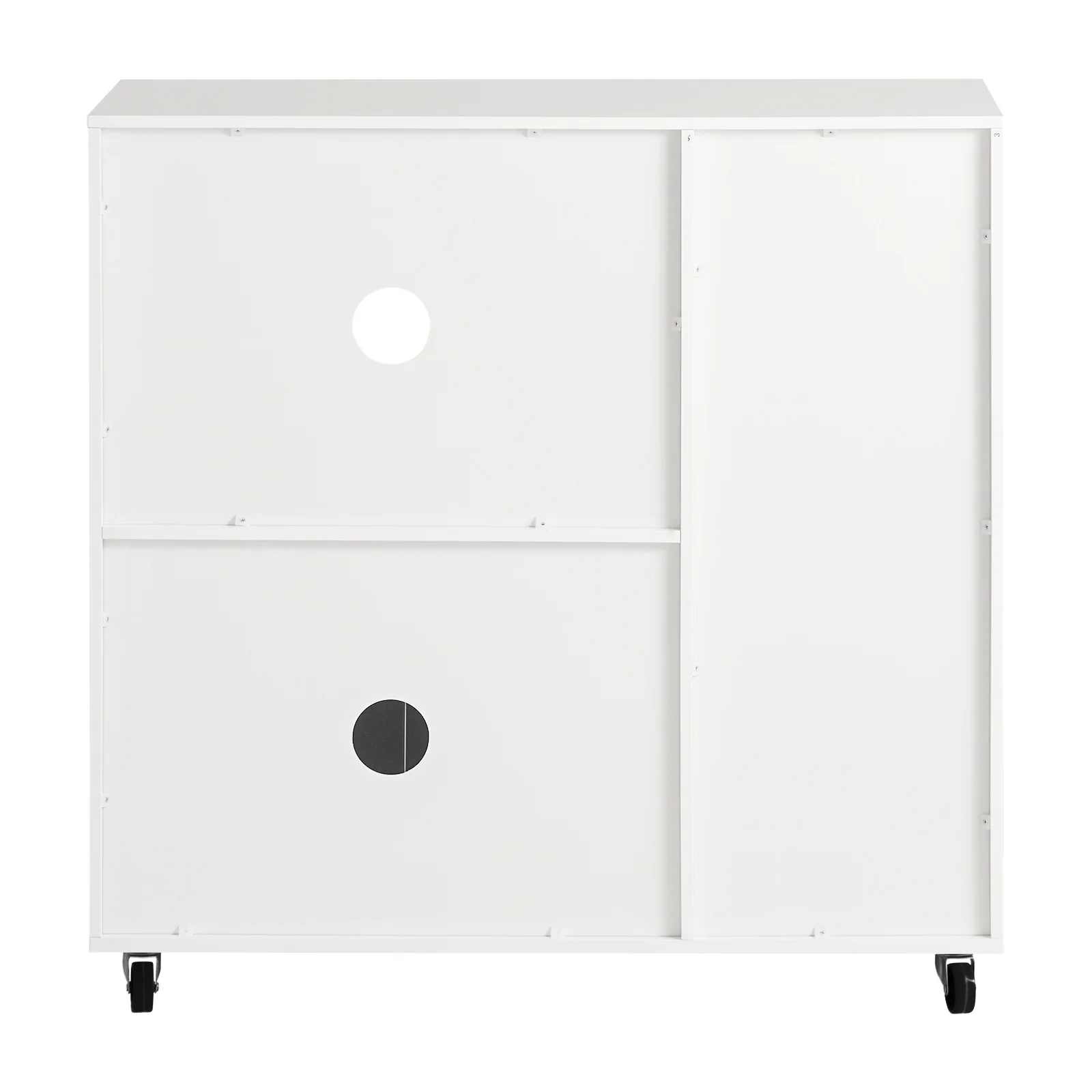 SoBuy FSB78-W Aparador de Cocina para Microondas con Ruedas con 3 Puertas y 1 Cajón - Image 6