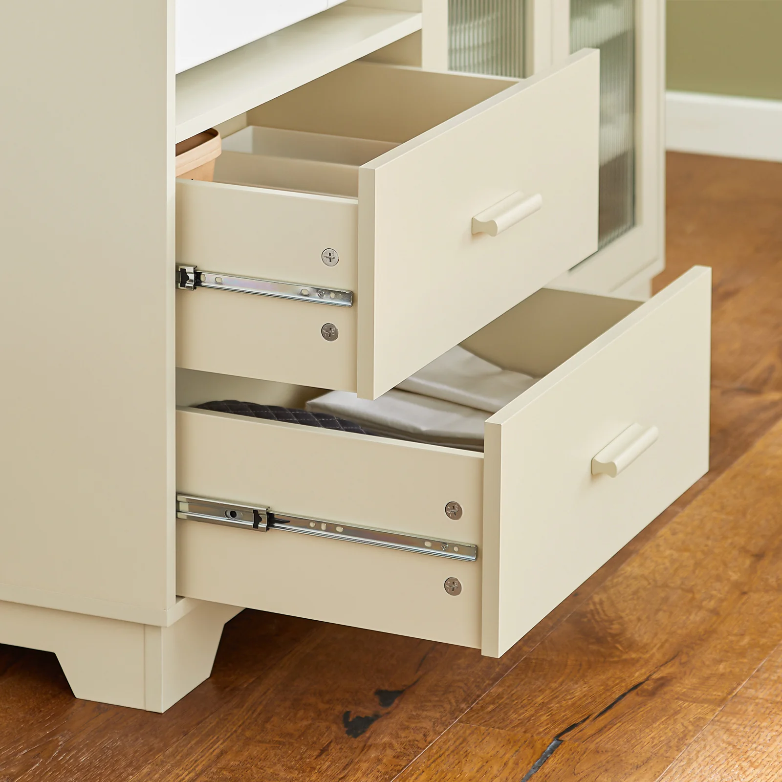 Preventa-SoBuy FSB81-MI Aparador Cocina para microonda con 2 Puertas 1 Compartimento Beige 120 x 40 x 90 cm - Image 9