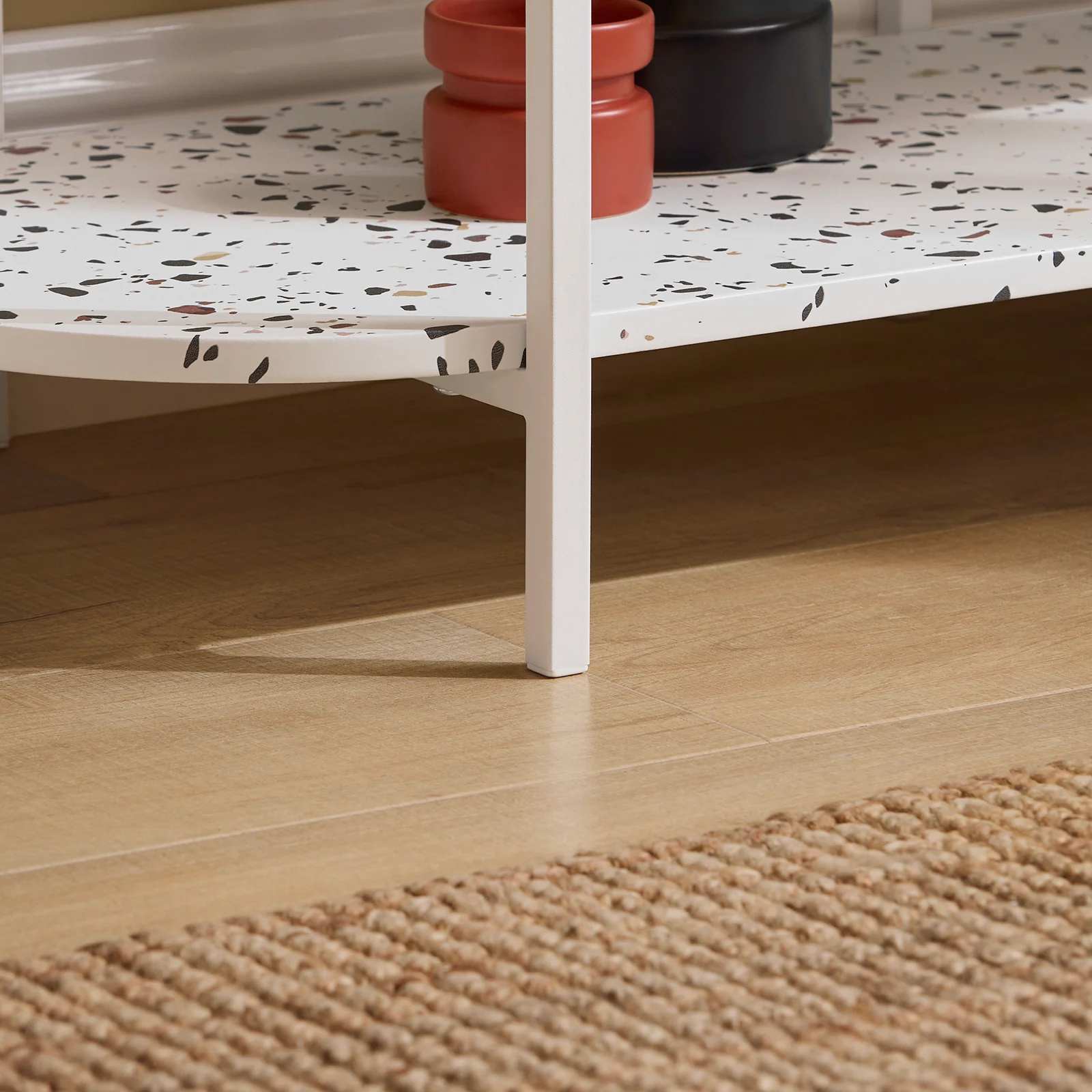 SoBuy FSB89-W Mesa de Entrada Mesa Consola en 4 niveles - Image 9