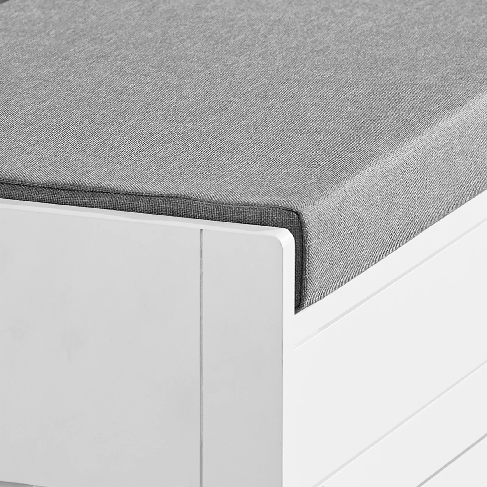 SoBuy FSR102-W Banco Zapatero con 2 Puertas Blanco 90x33x50 cm - Image 6