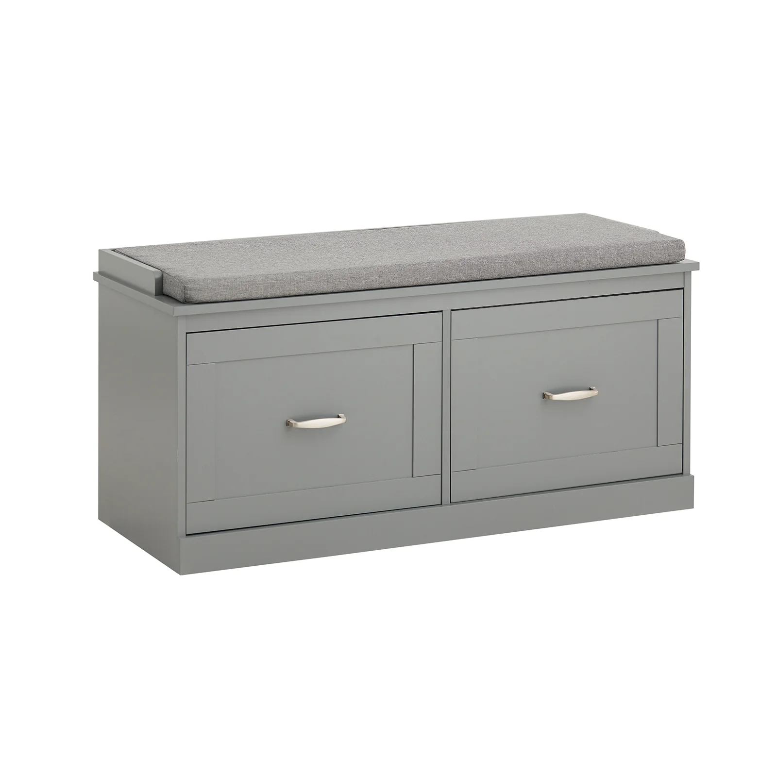 SoBuy FSR131-HG Banco Zapatero con 2 Estantes y 2 Puertas