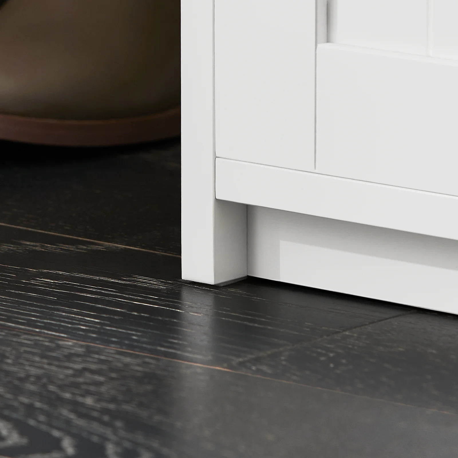 SoBuy FSR133-K-W Banco Zapatero con 2 puertas corrediza de granero - Image 7