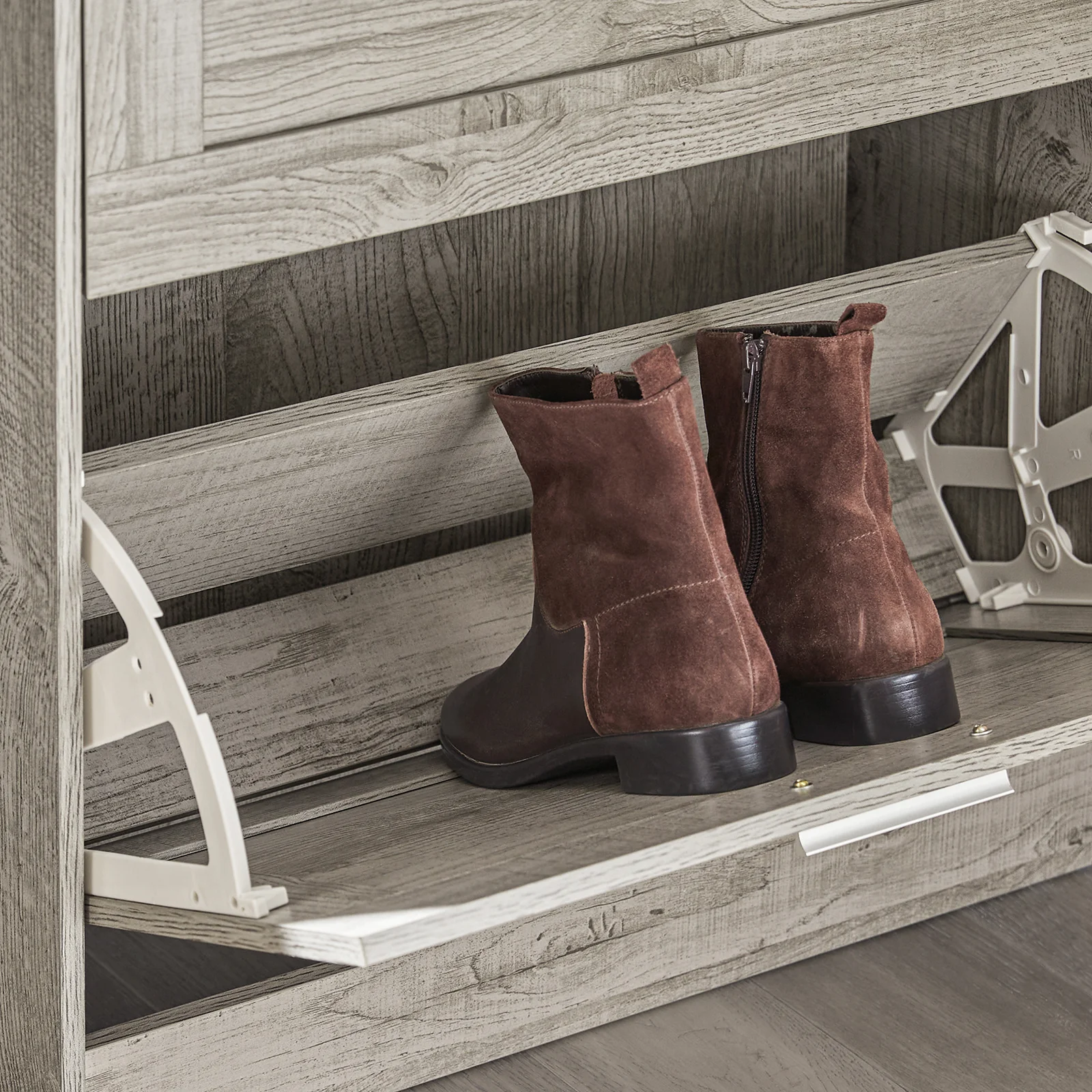 SoBuy FSR137-HG Zapatero con 2 Solapas Gris - Image 9